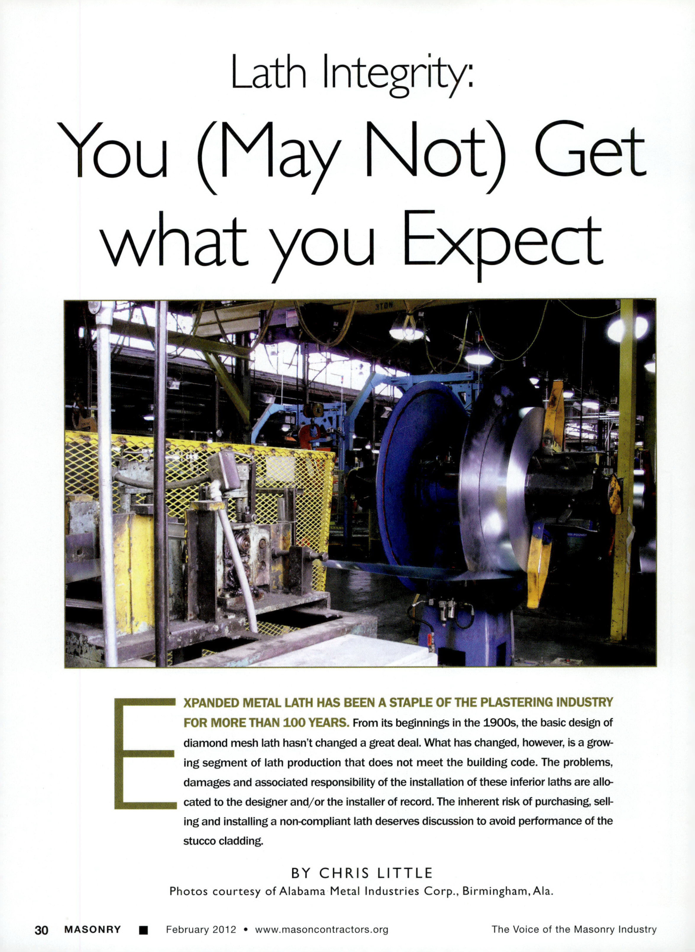 Masonry Magazine February 2012 Page. 40