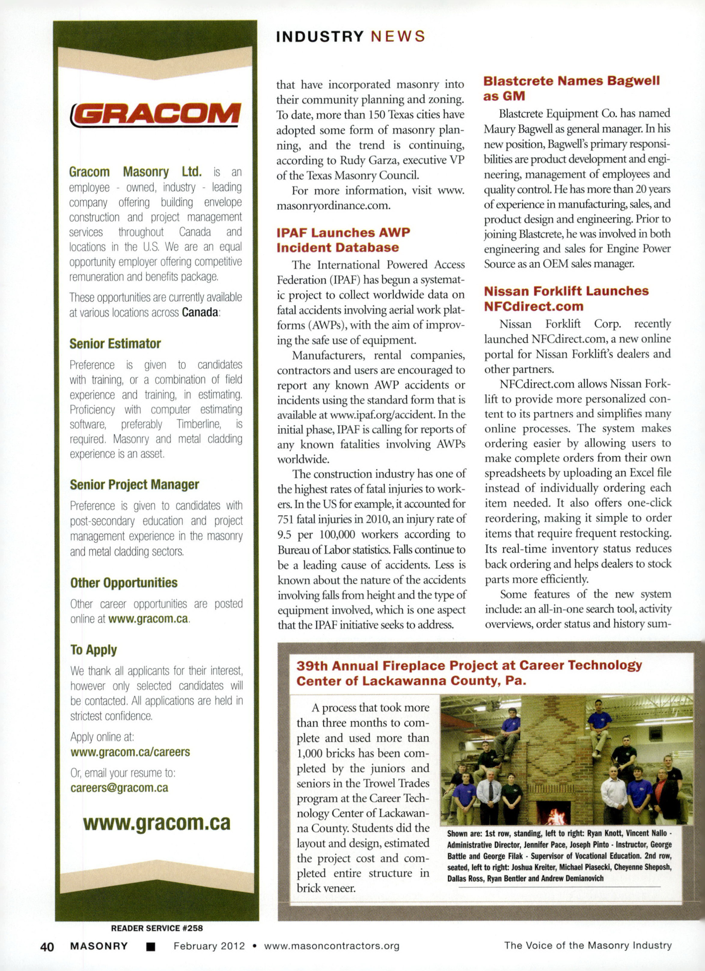 Masonry Magazine February 2012 Page. 50