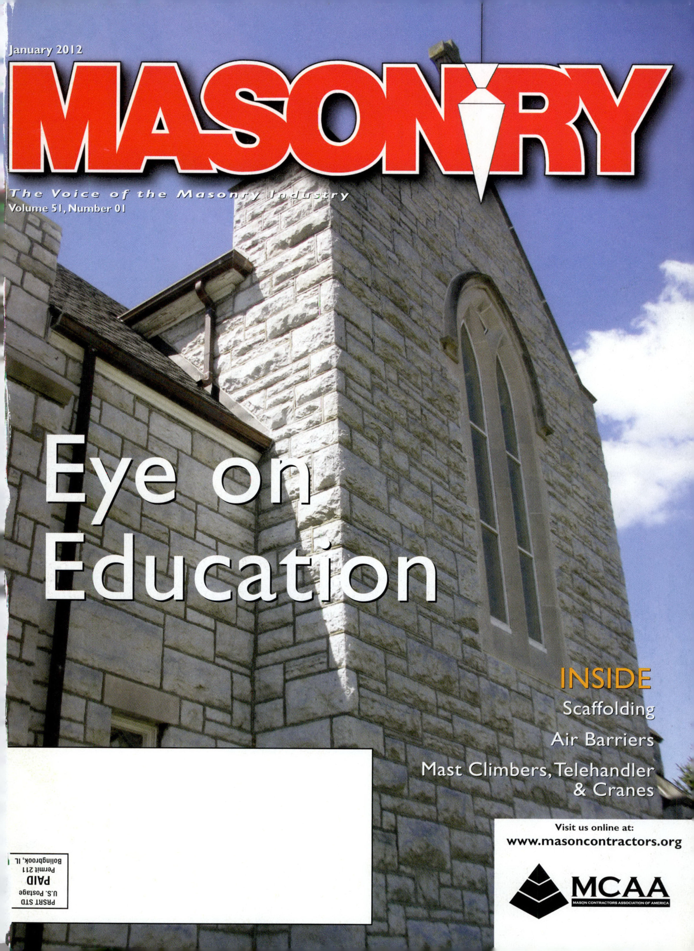 Masonry Magazine January 2012 Page. 1