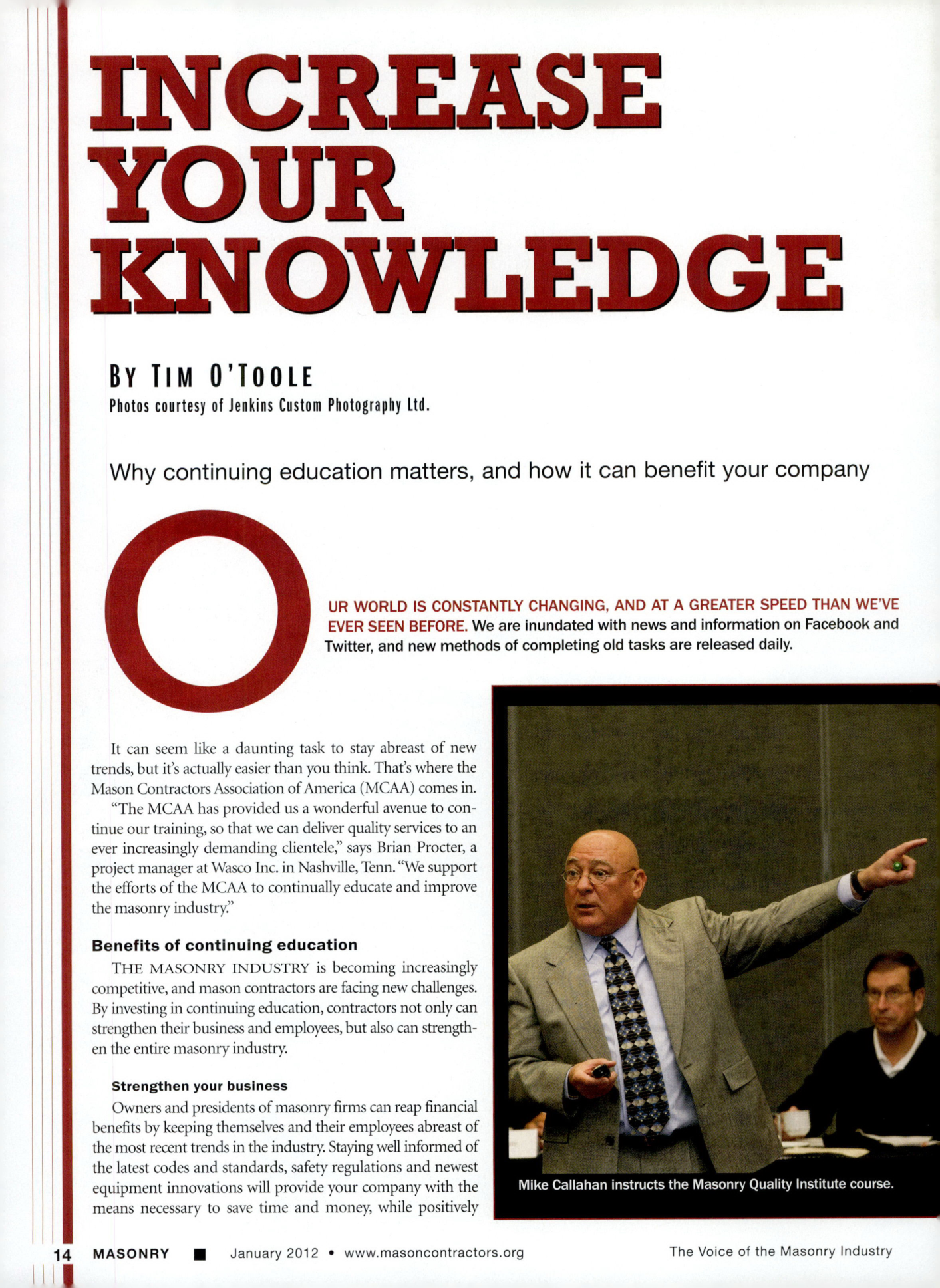 Masonry Magazine January 2012 Page. 16