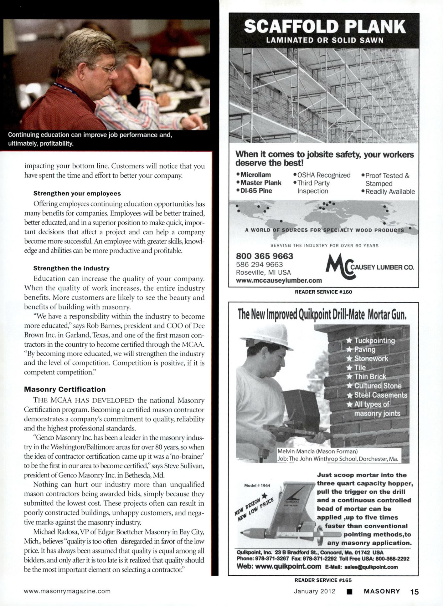 Masonry Magazine January 2012 Page. 17