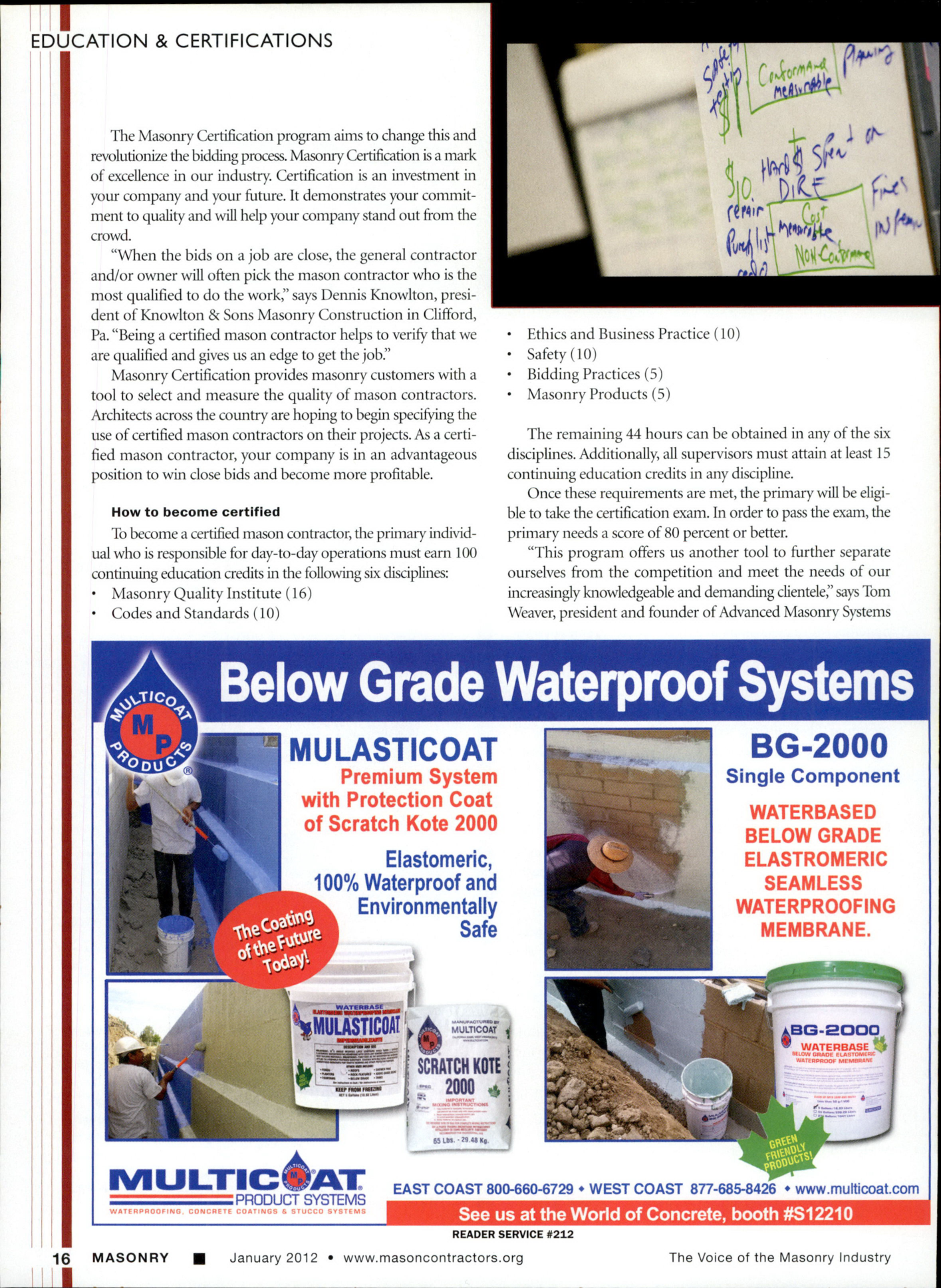 Masonry Magazine January 2012 Page. 18