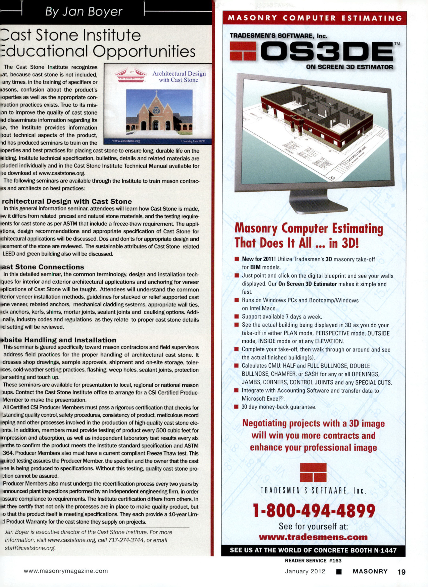 Masonry Magazine January 2012 Page. 21