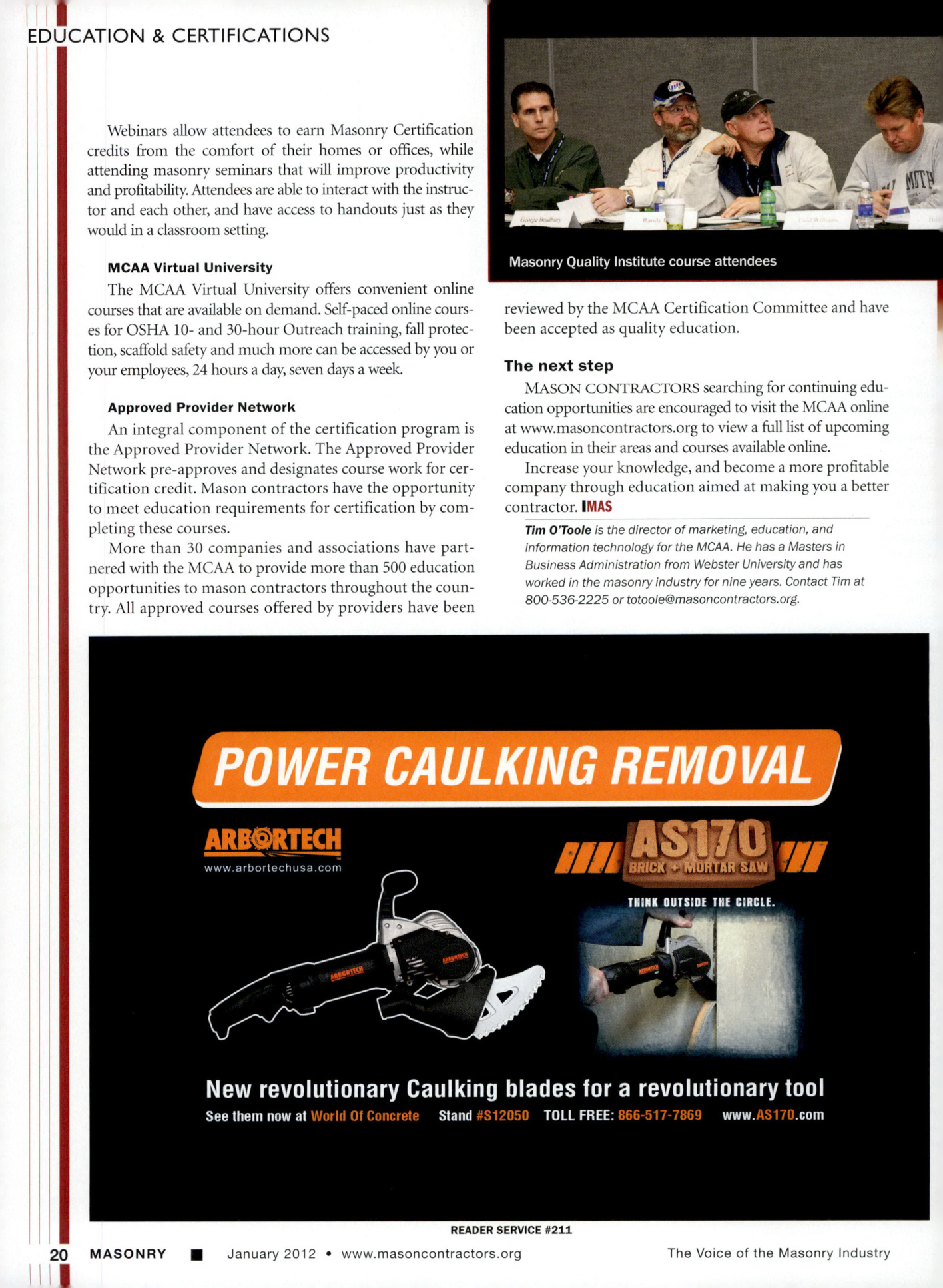 Masonry Magazine January 2012 Page. 22