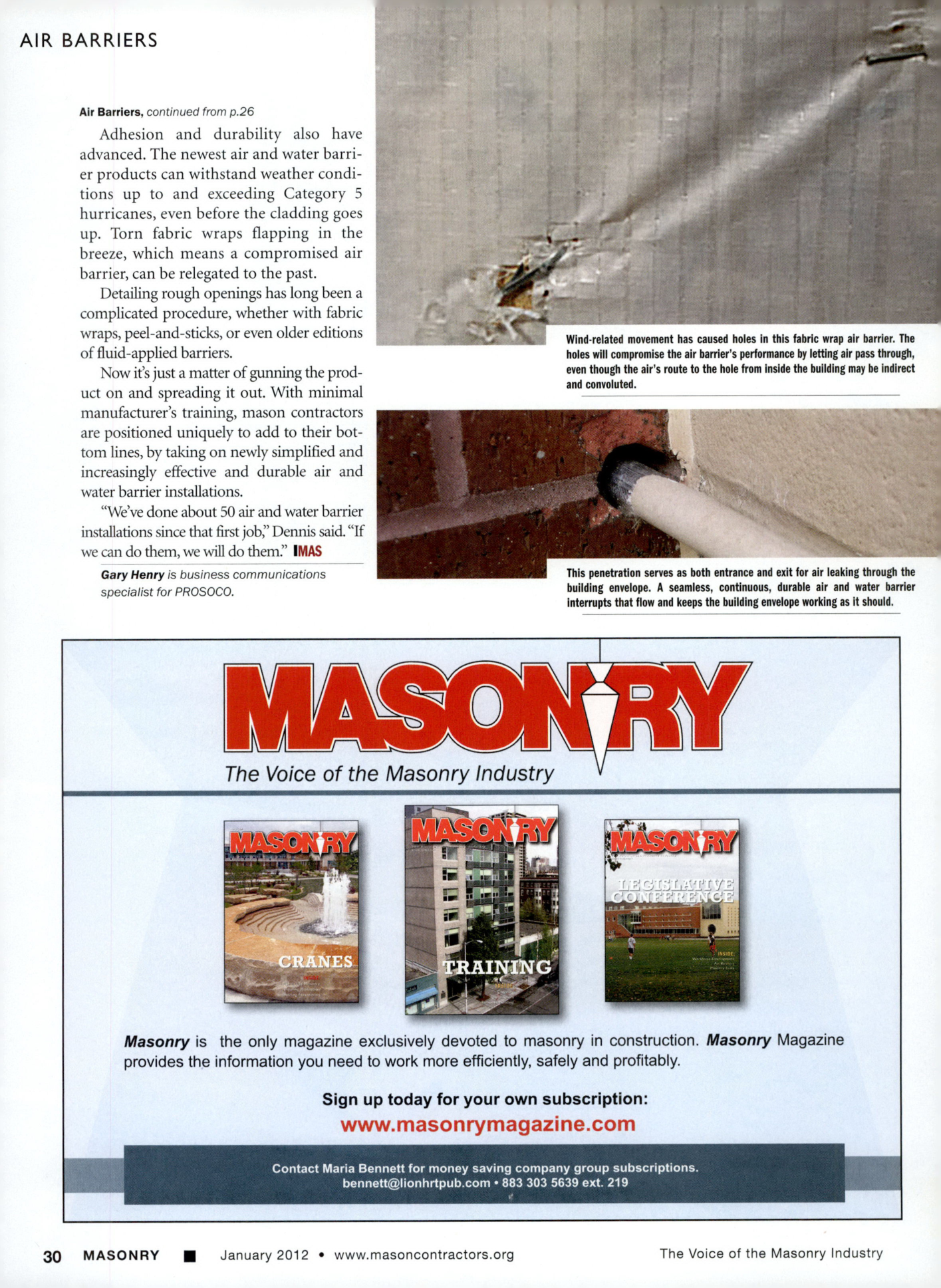 Masonry Magazine January 2012 Page. 32