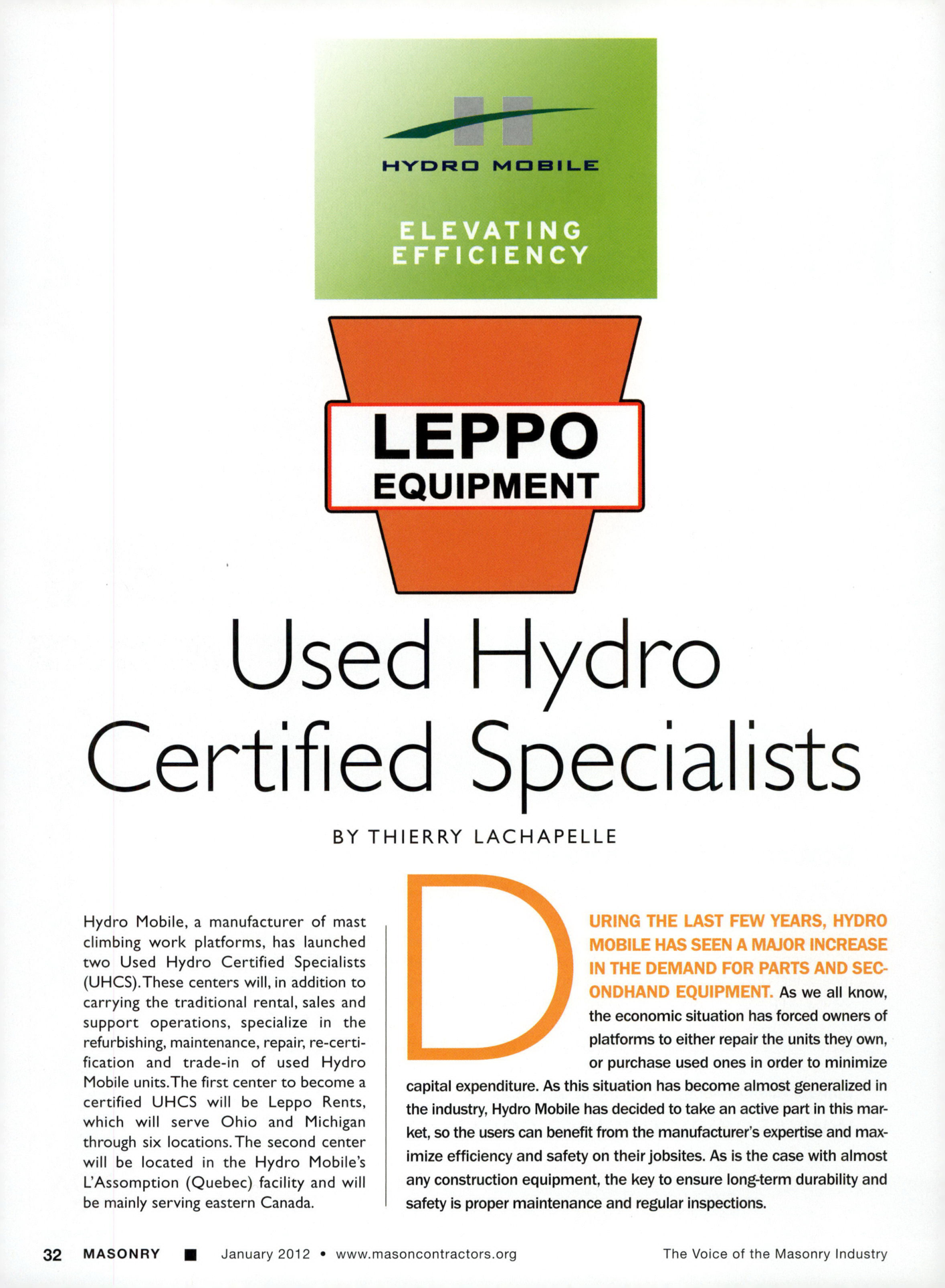 Masonry Magazine January 2012 Page. 34