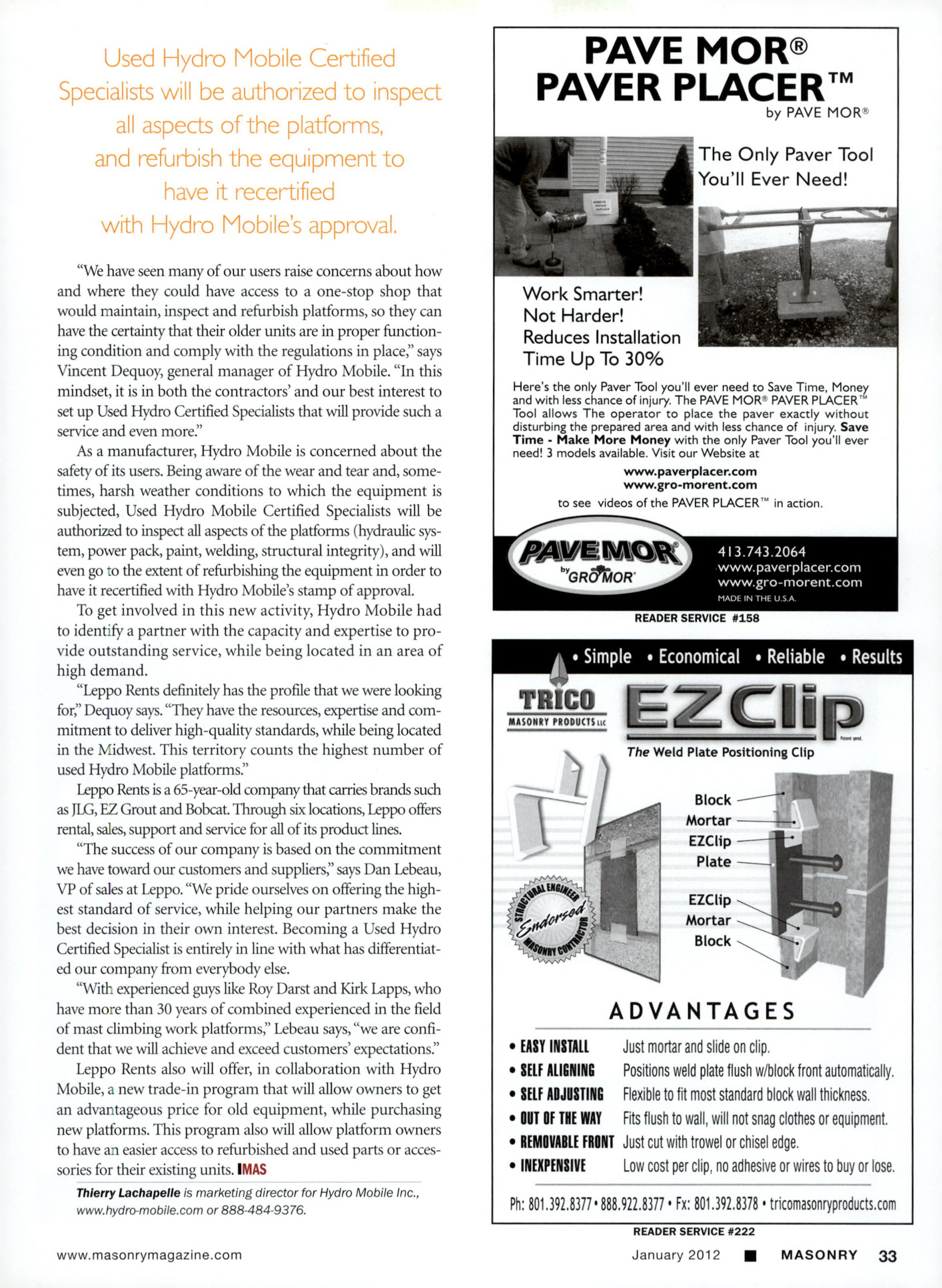Masonry Magazine January 2012 Page. 35