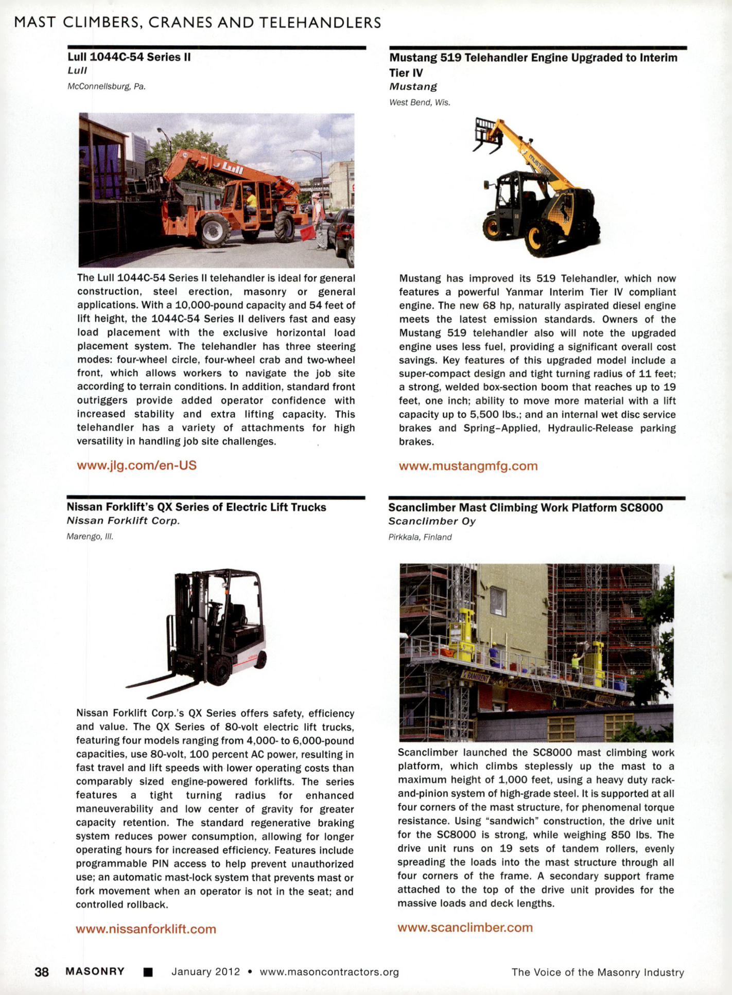 Masonry Magazine January 2012 Page. 40