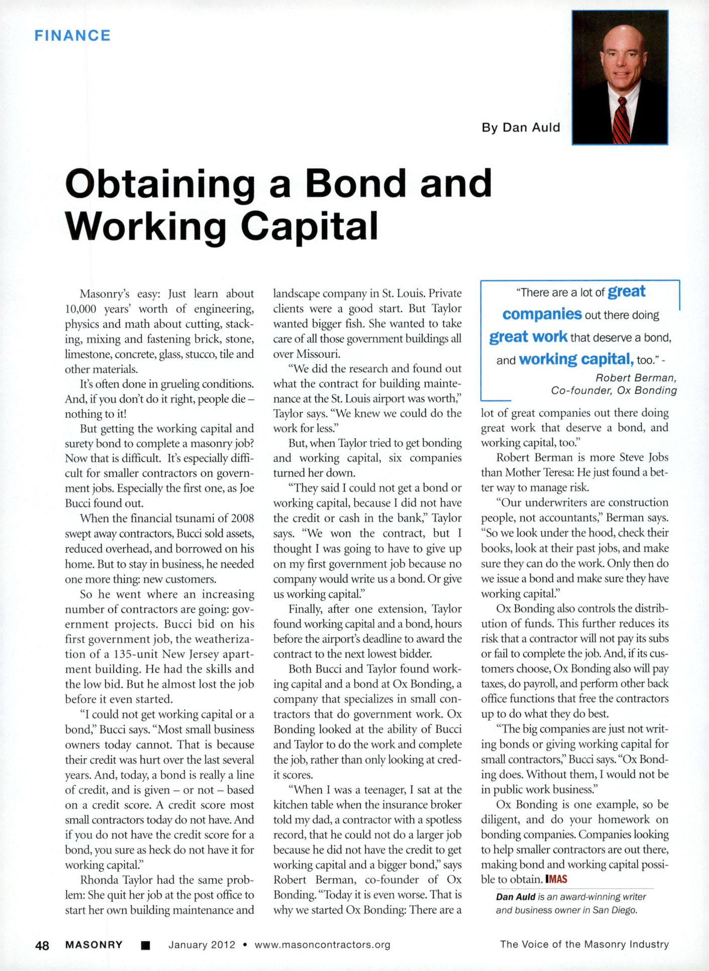 Masonry Magazine January 2012 Page. 50