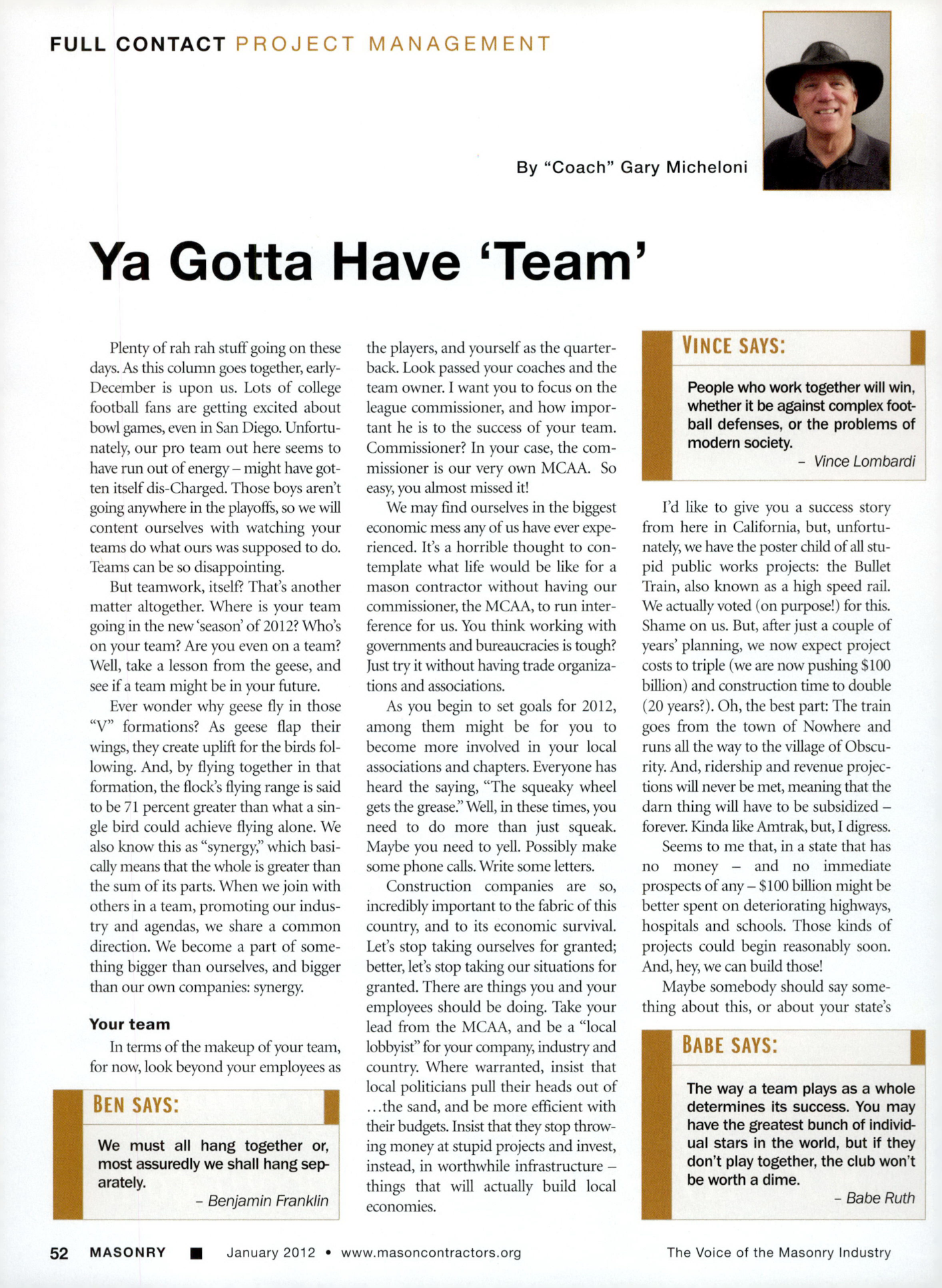 Masonry Magazine January 2012 Page. 54