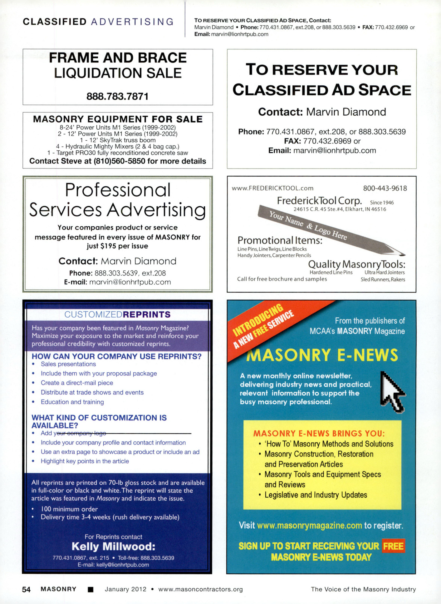 Masonry Magazine January 2012 Page. 56