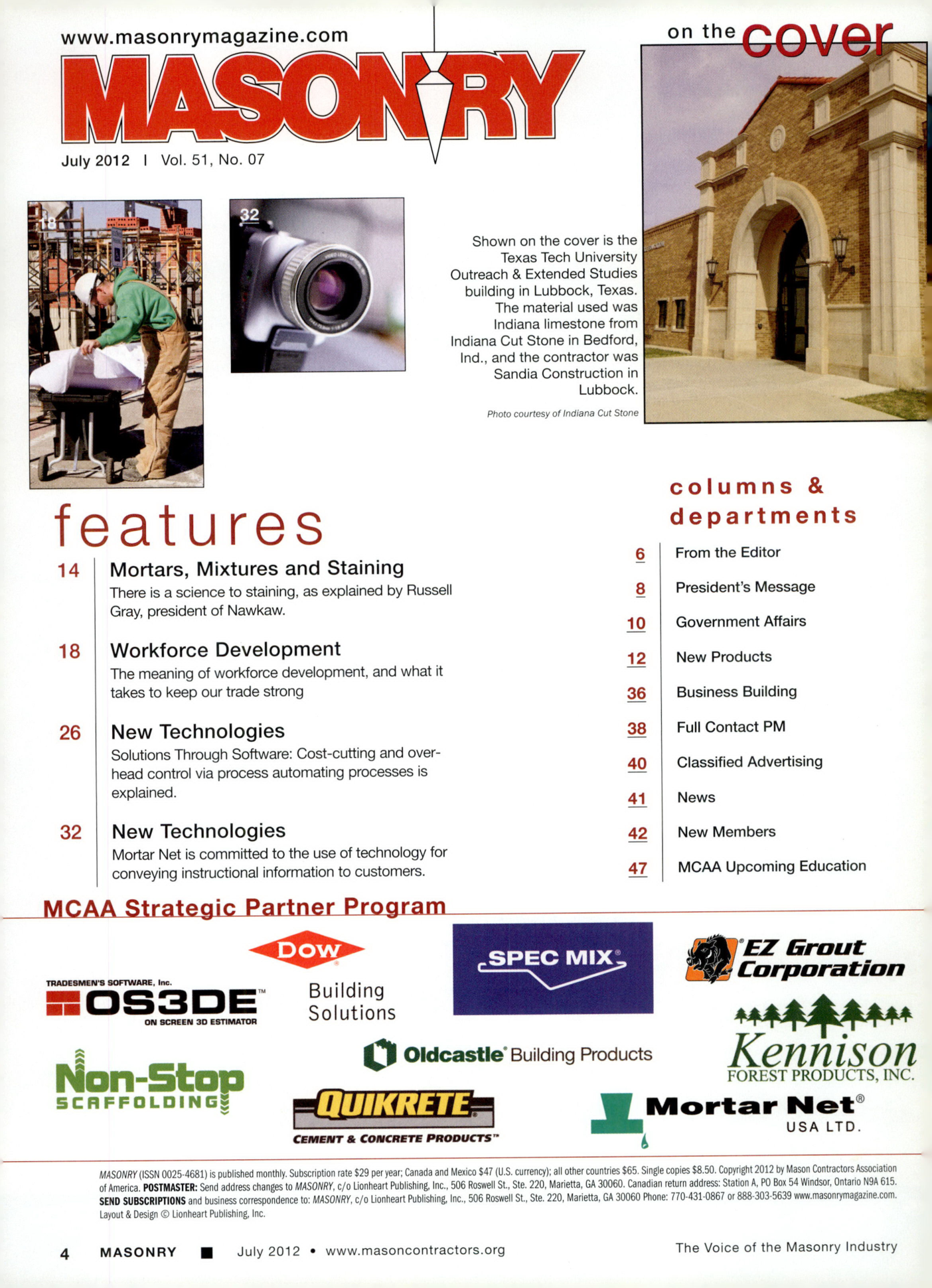 Masonry Magazine July 2012 Page. 6