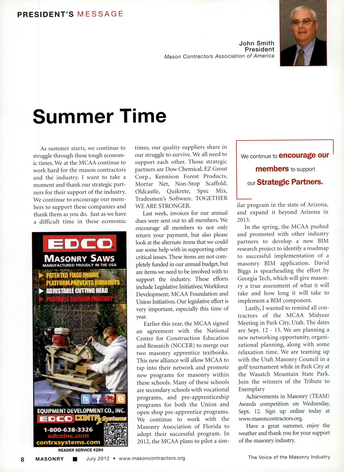 Masonry Magazine July 2012 Page. 10