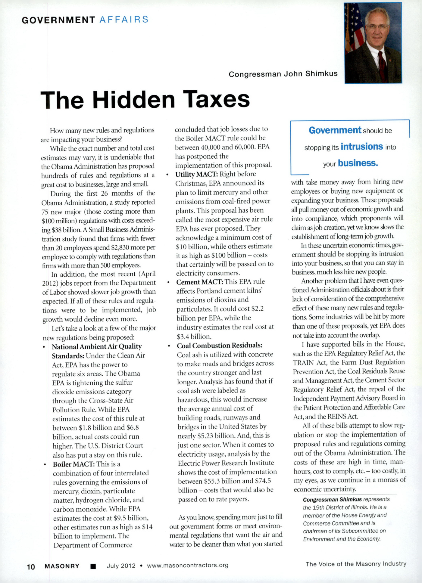 Masonry Magazine July 2012 Page. 12