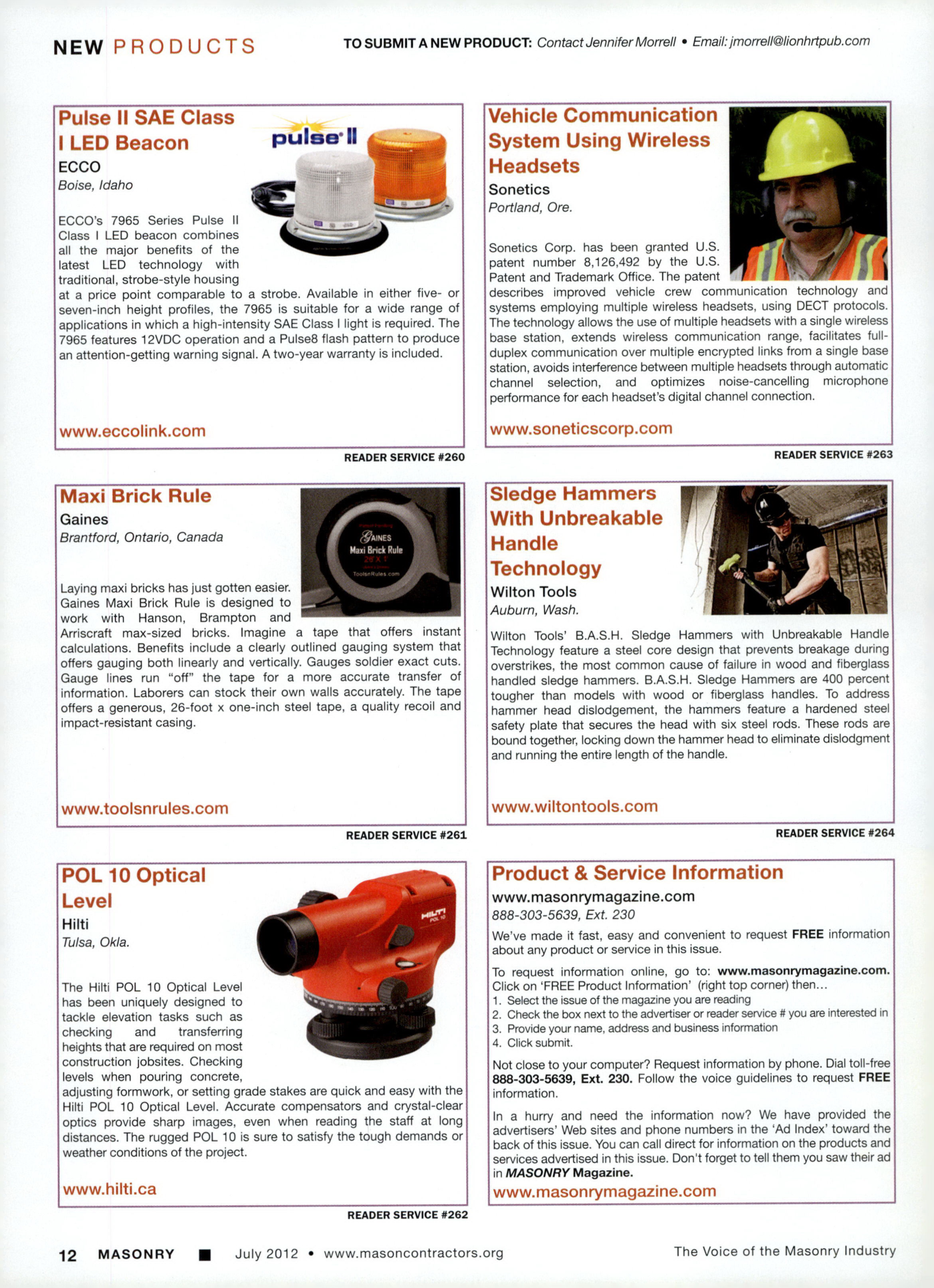 Masonry Magazine July 2012 Page. 14