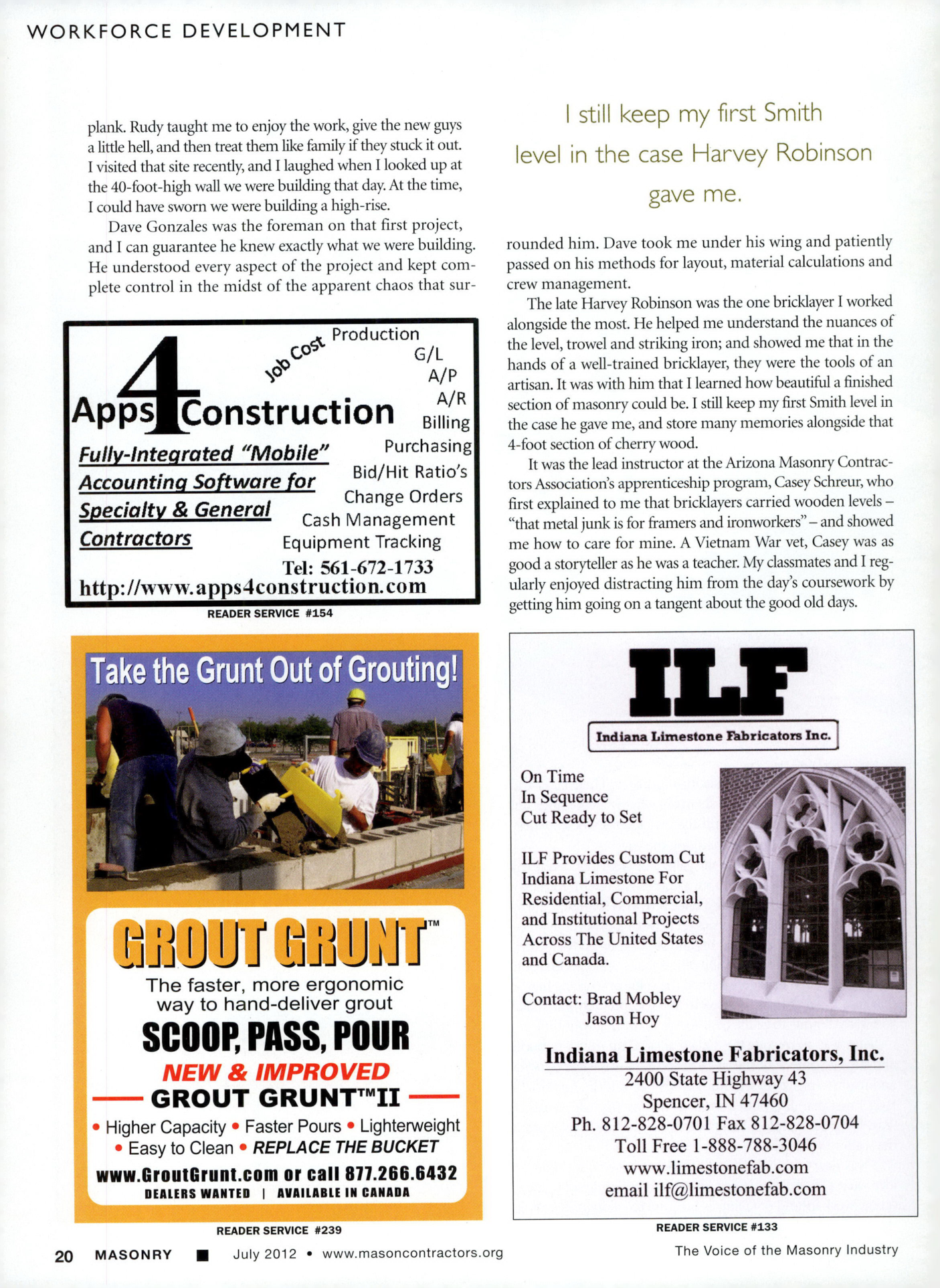 Masonry Magazine July 2012 Page. 22