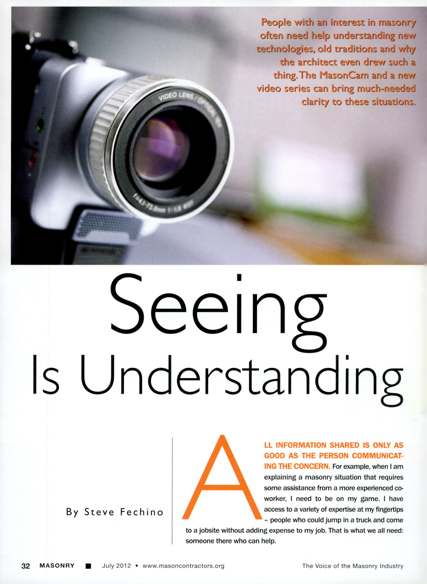 Masonry Magazine July 2012 Page. 34