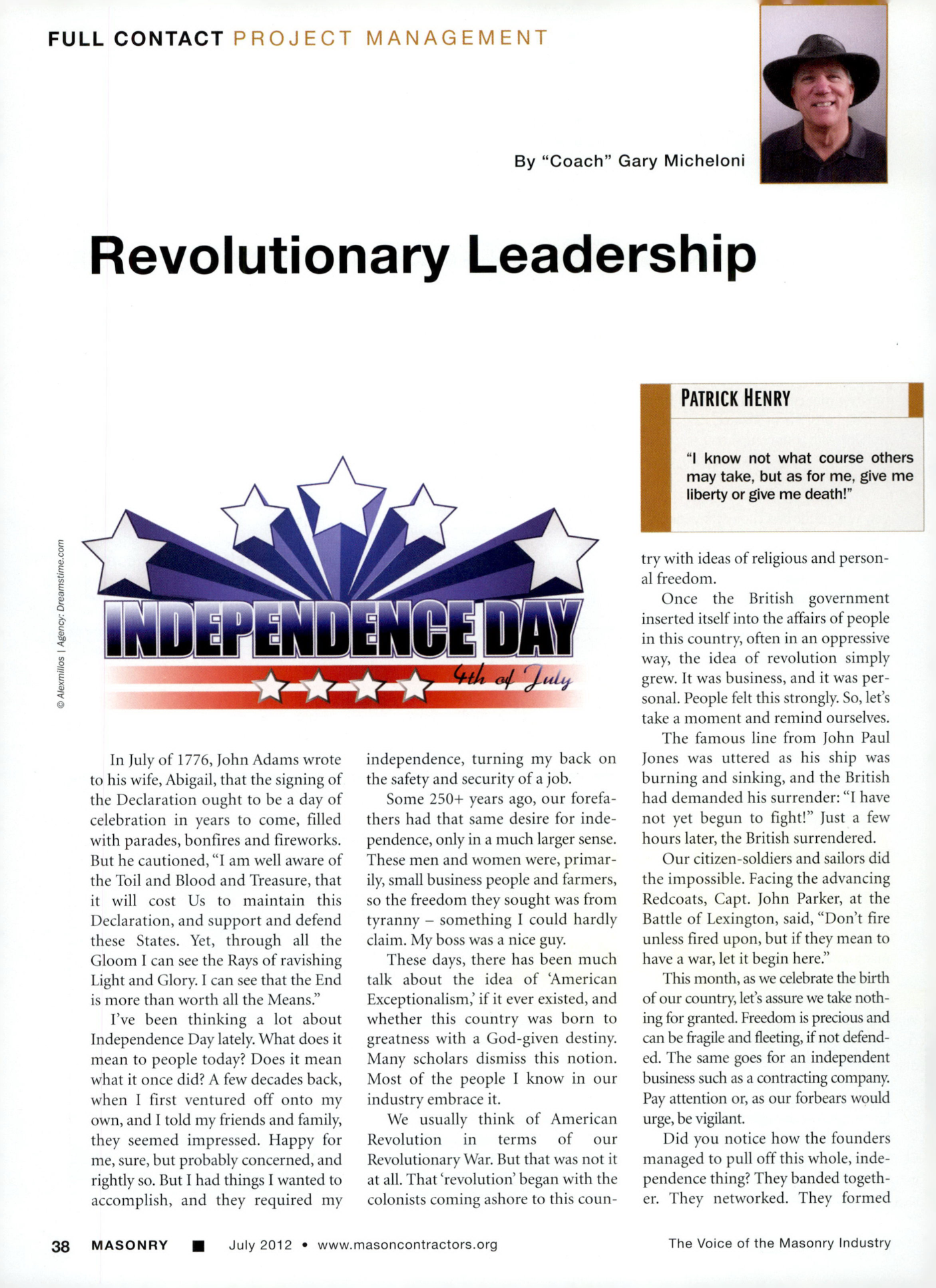 Masonry Magazine July 2012 Page. 40