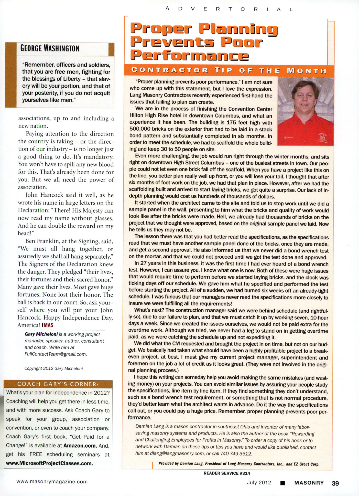 Masonry Magazine July 2012 Page. 41