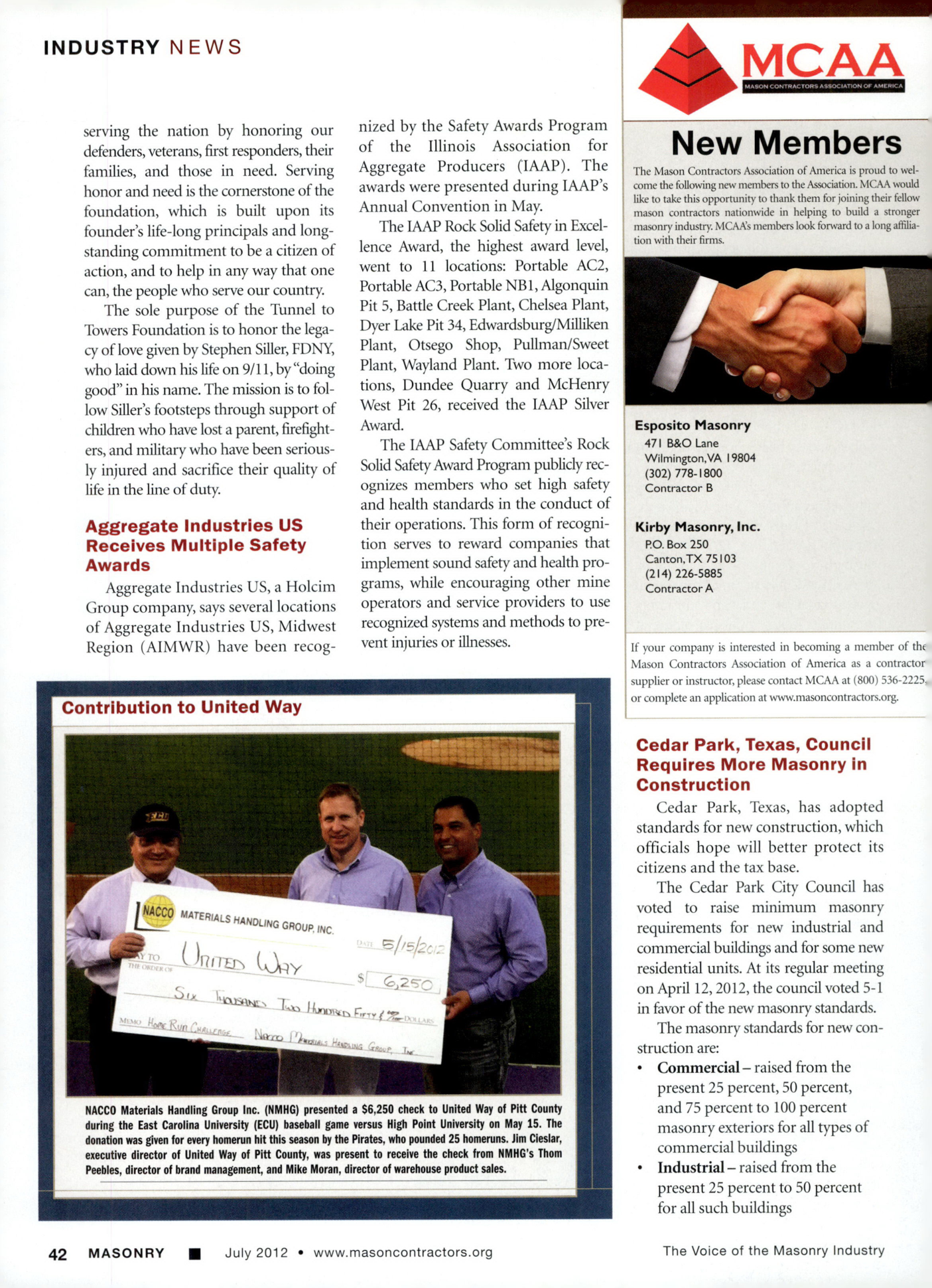 Masonry Magazine July 2012 Page. 44