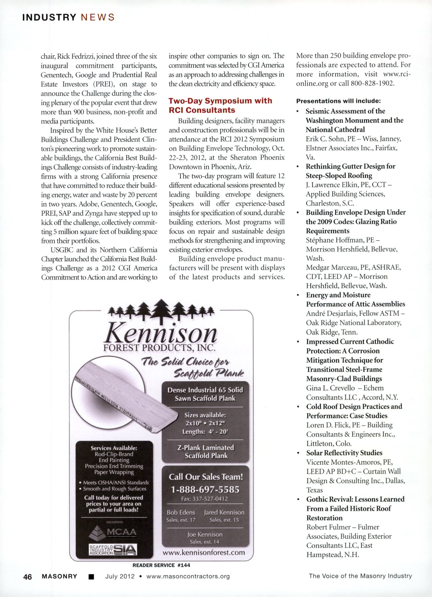 Masonry Magazine July 2012 Page. 48