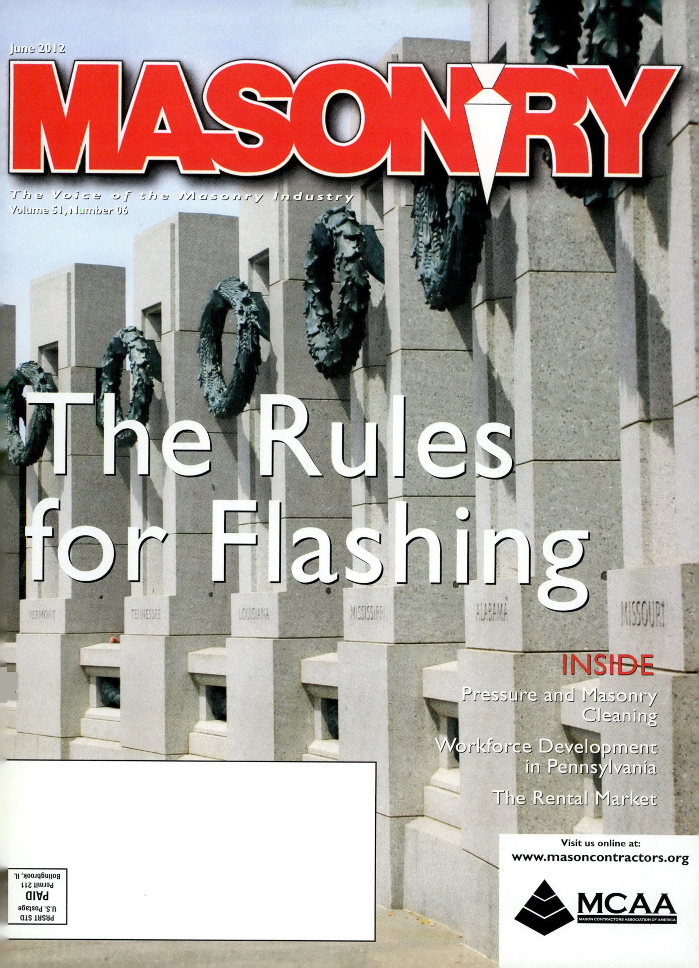 Masonry Magazine June 2012 Page. 1