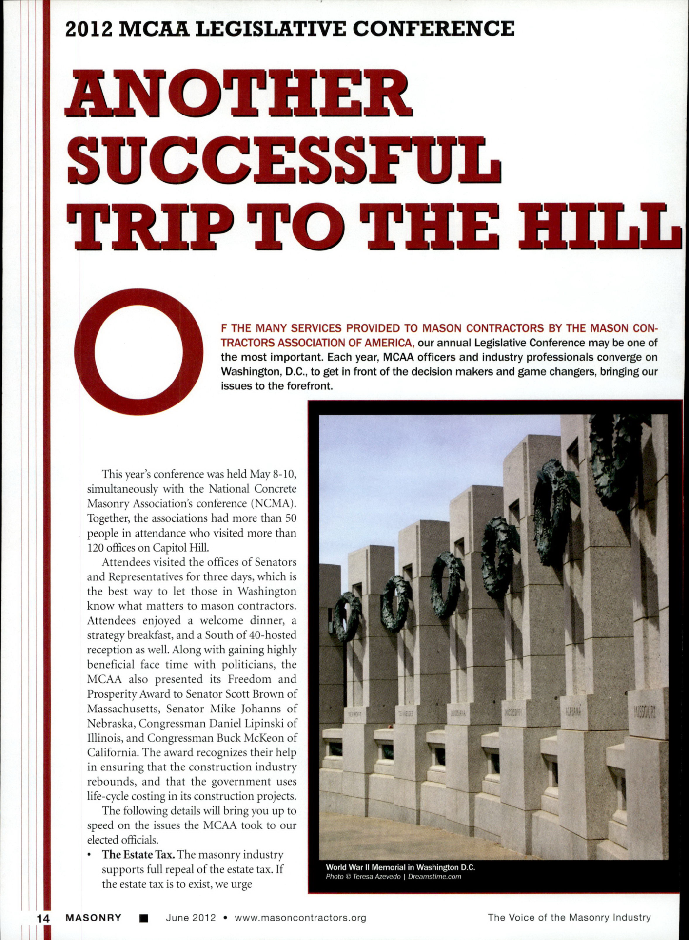 Masonry Magazine June 2012 Page. 16