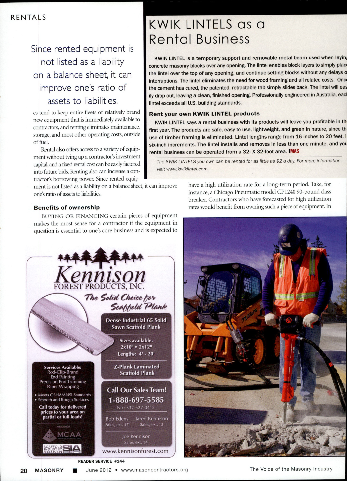 Masonry Magazine June 2012 Page. 22