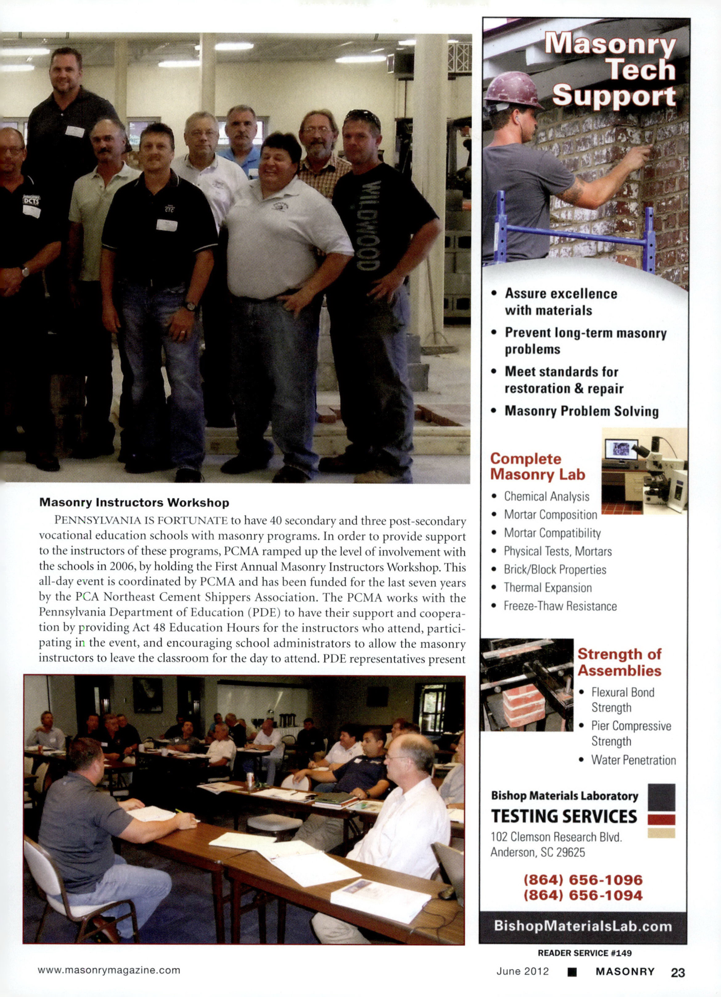 Masonry Magazine June 2012 Page. 25
