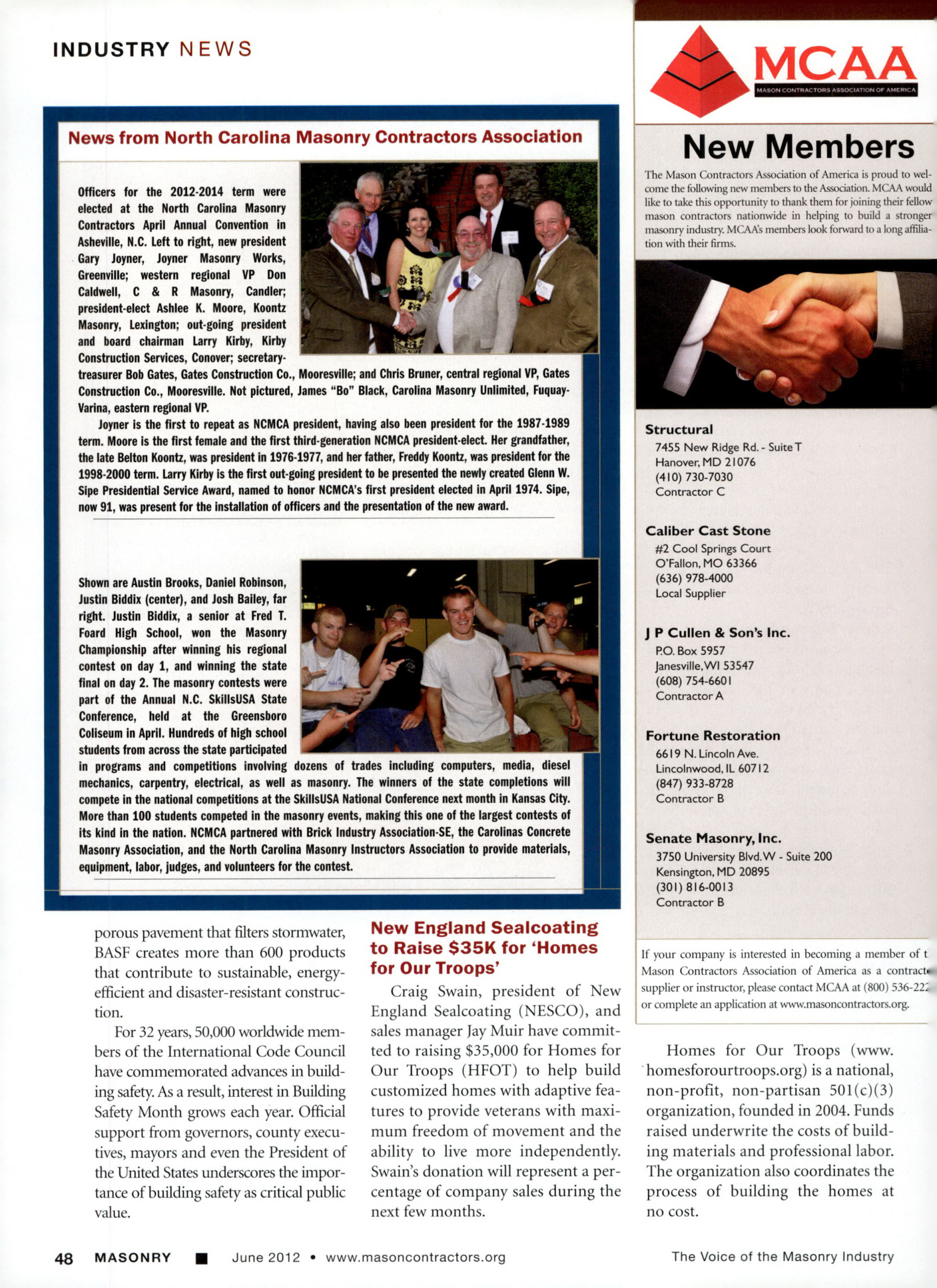 Masonry Magazine June 2012 Page. 50