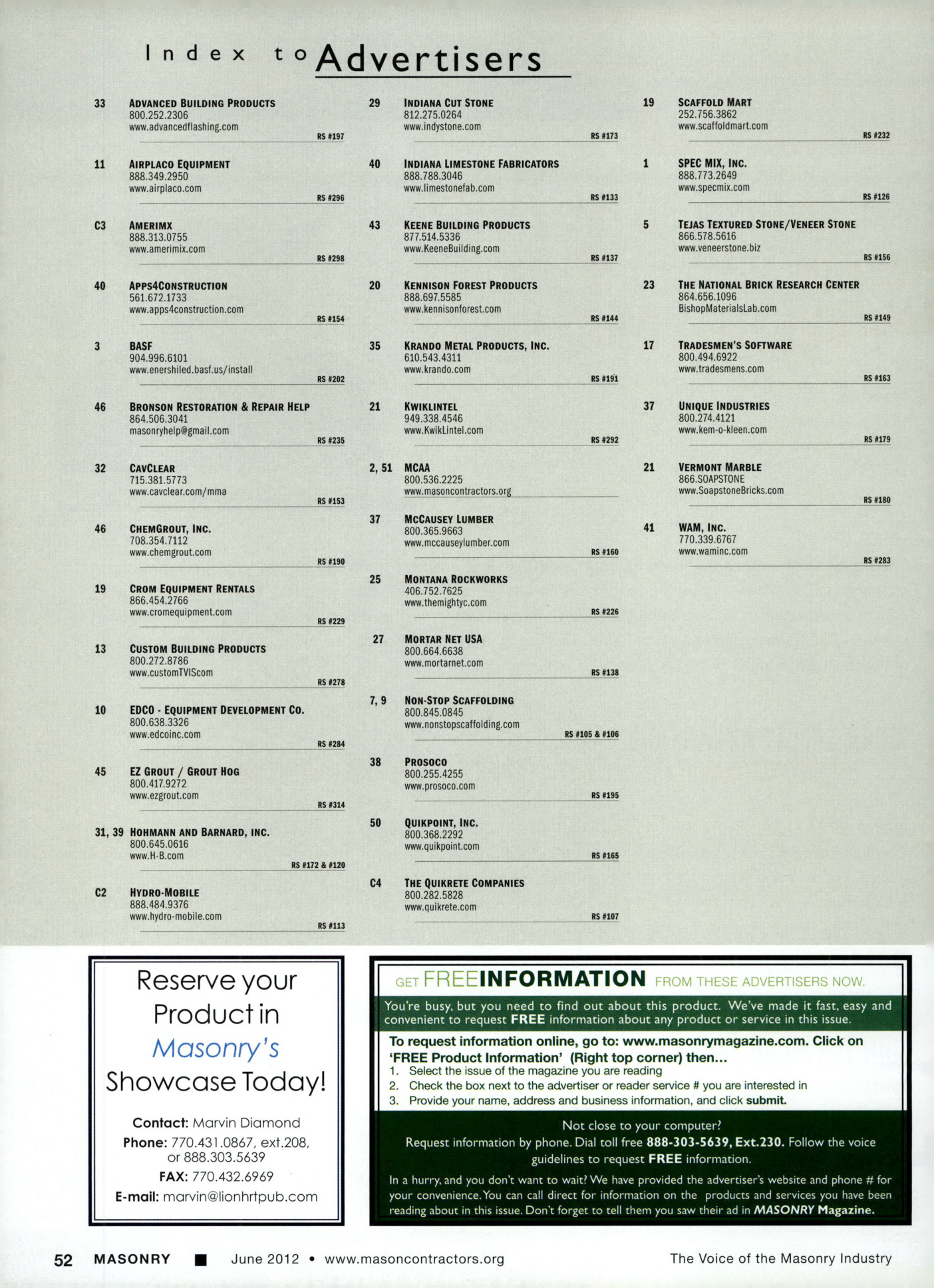 Masonry Magazine June 2012 Page. 54