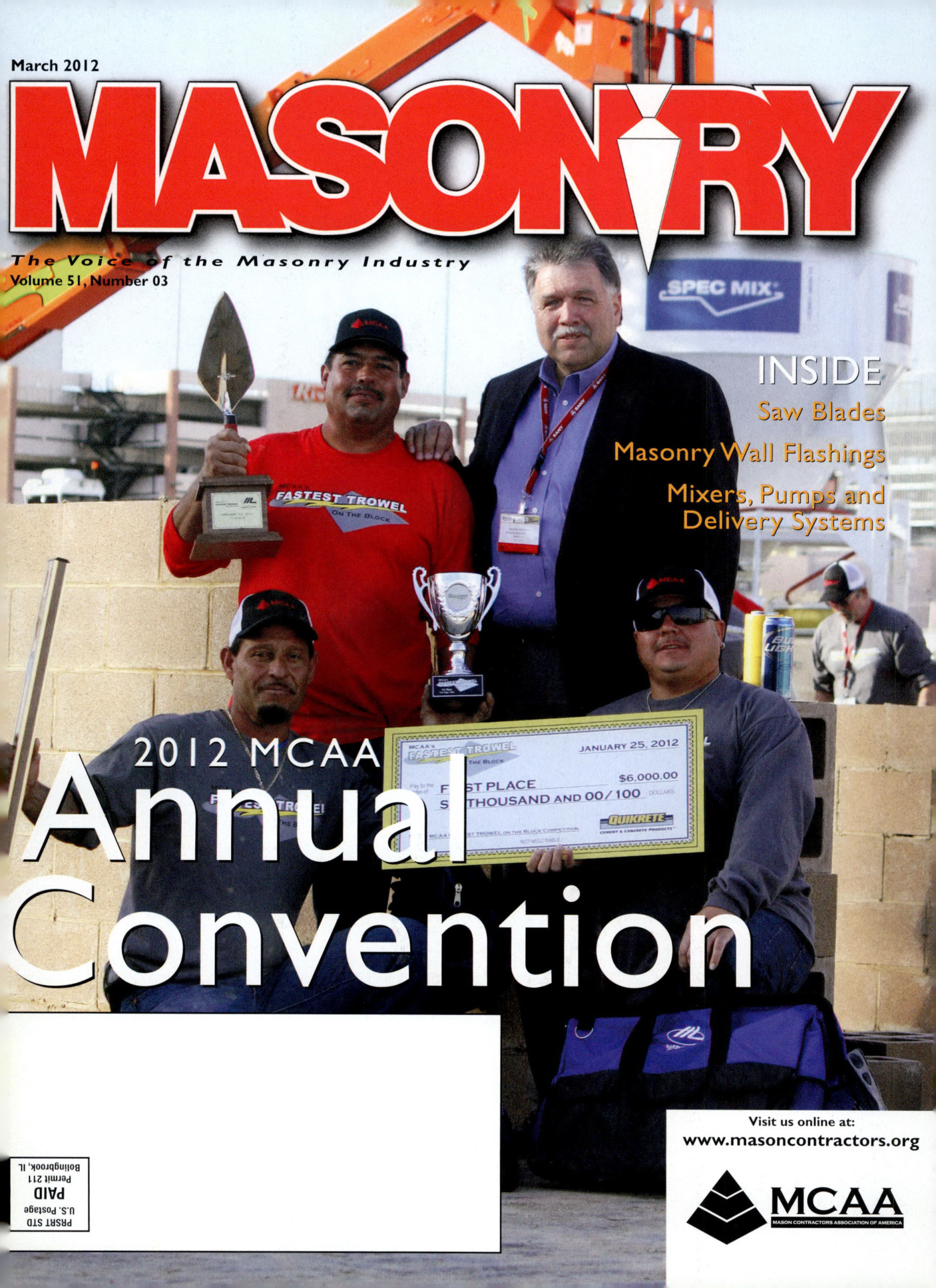 Masonry Magazine March 2012 Page. 1