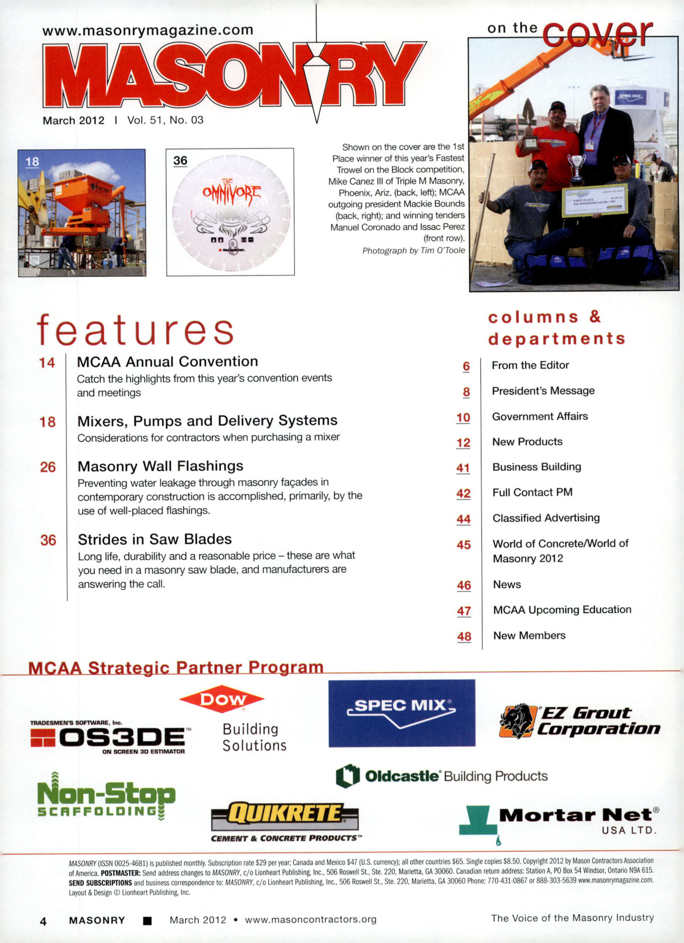 Masonry Magazine March 2012 Page. 6