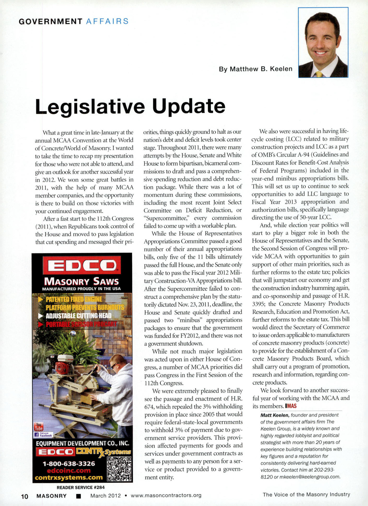 Masonry Magazine March 2012 Page. 12