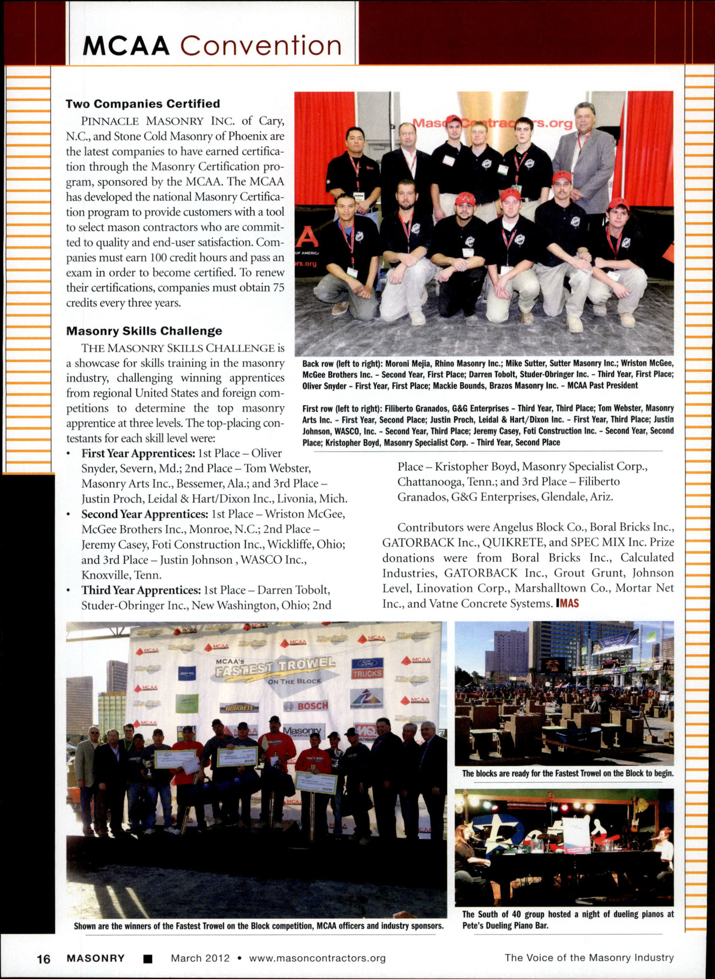 Masonry Magazine March 2012 Page. 18