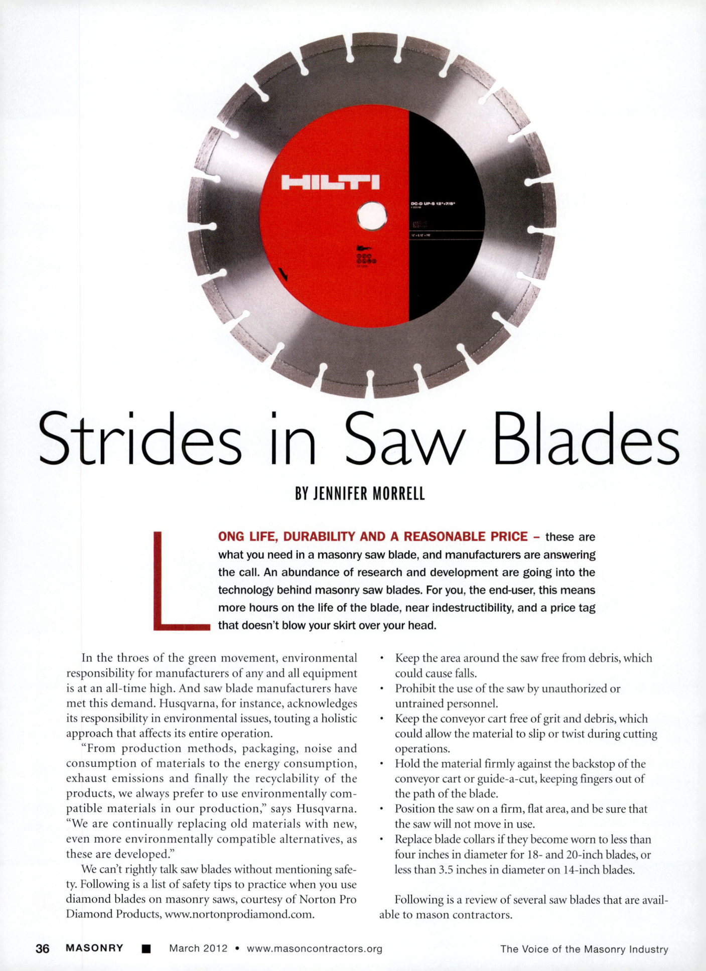 Masonry Magazine March 2012 Page. 38