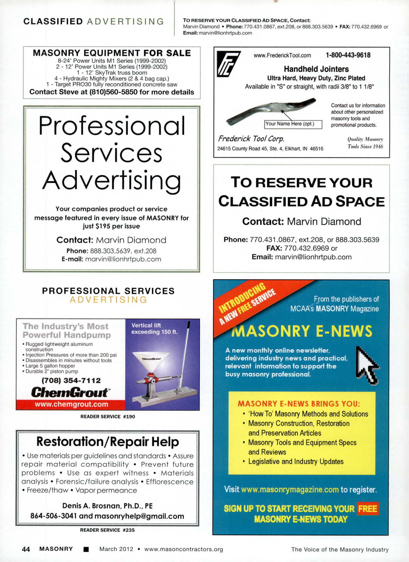 Masonry Magazine March 2012 Page. 46