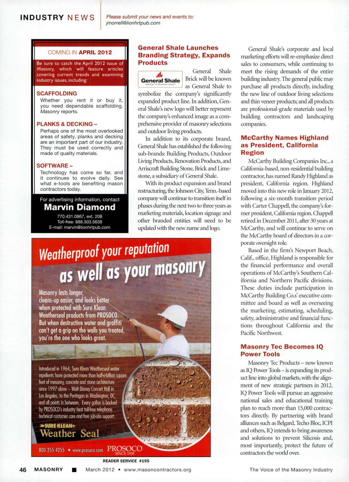 Masonry Magazine March 2012 Page. 48