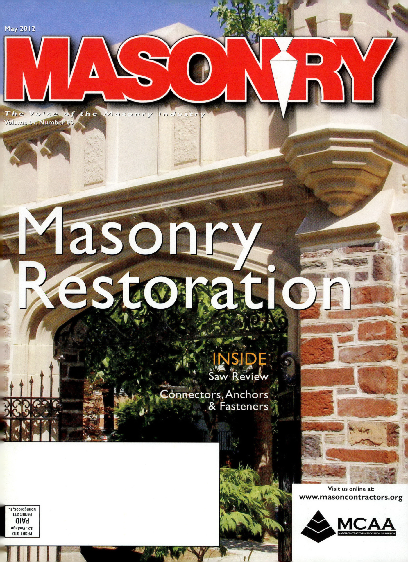 Masonry Magazine May 2012 Page. 1