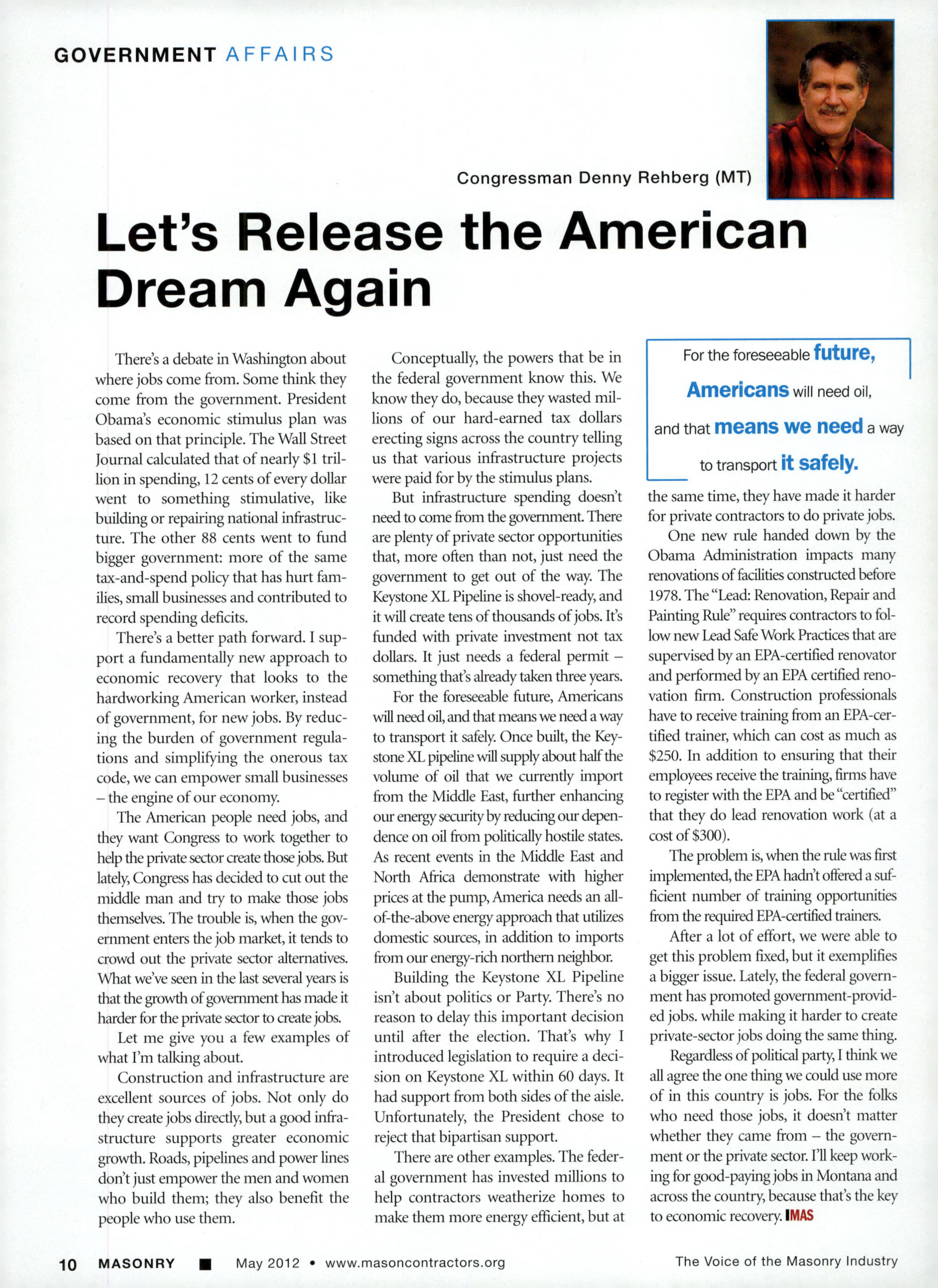 Masonry Magazine May 2012 Page. 12