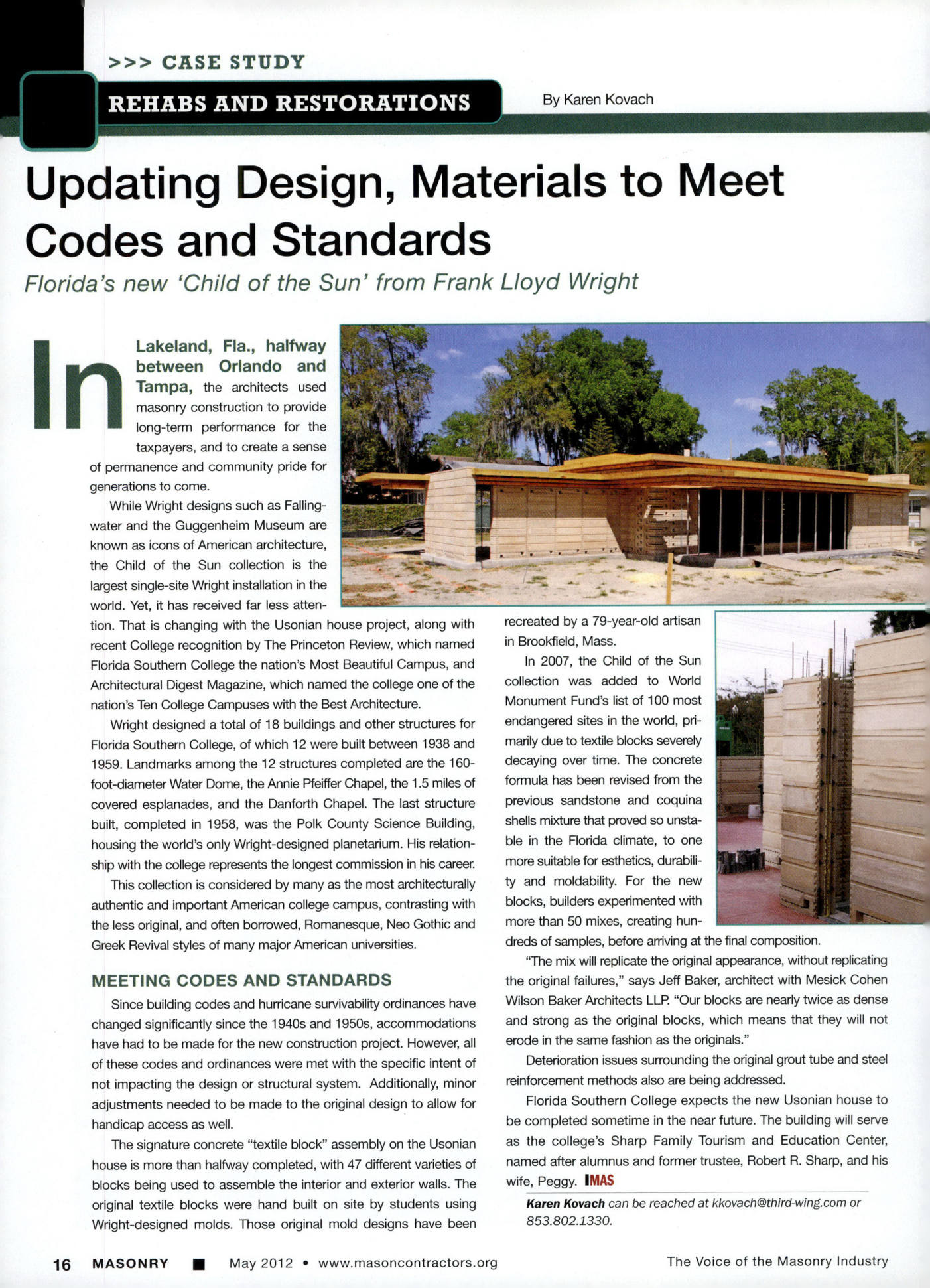 Masonry Magazine May 2012 Page. 18