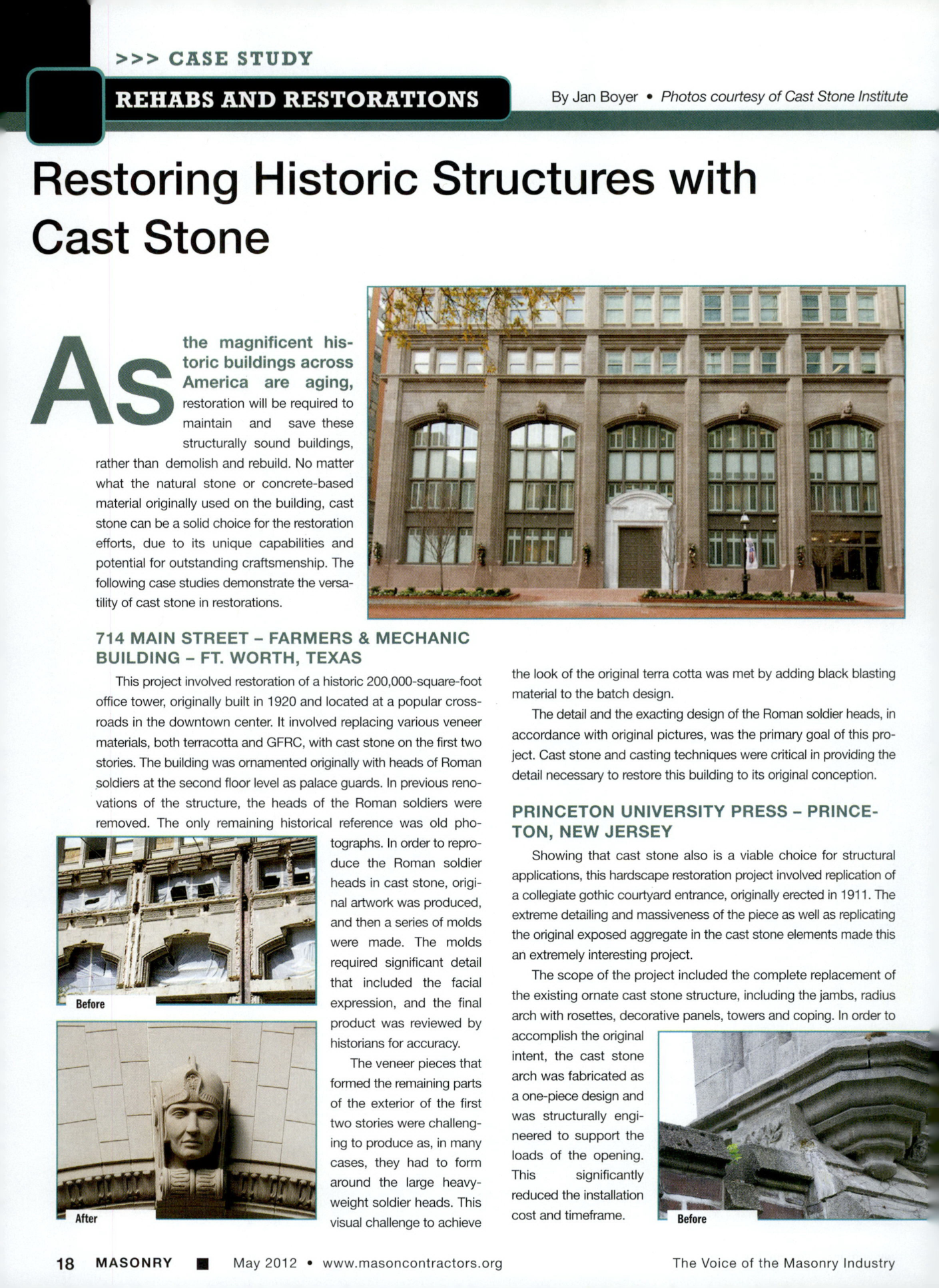 Masonry Magazine May 2012 Page. 20