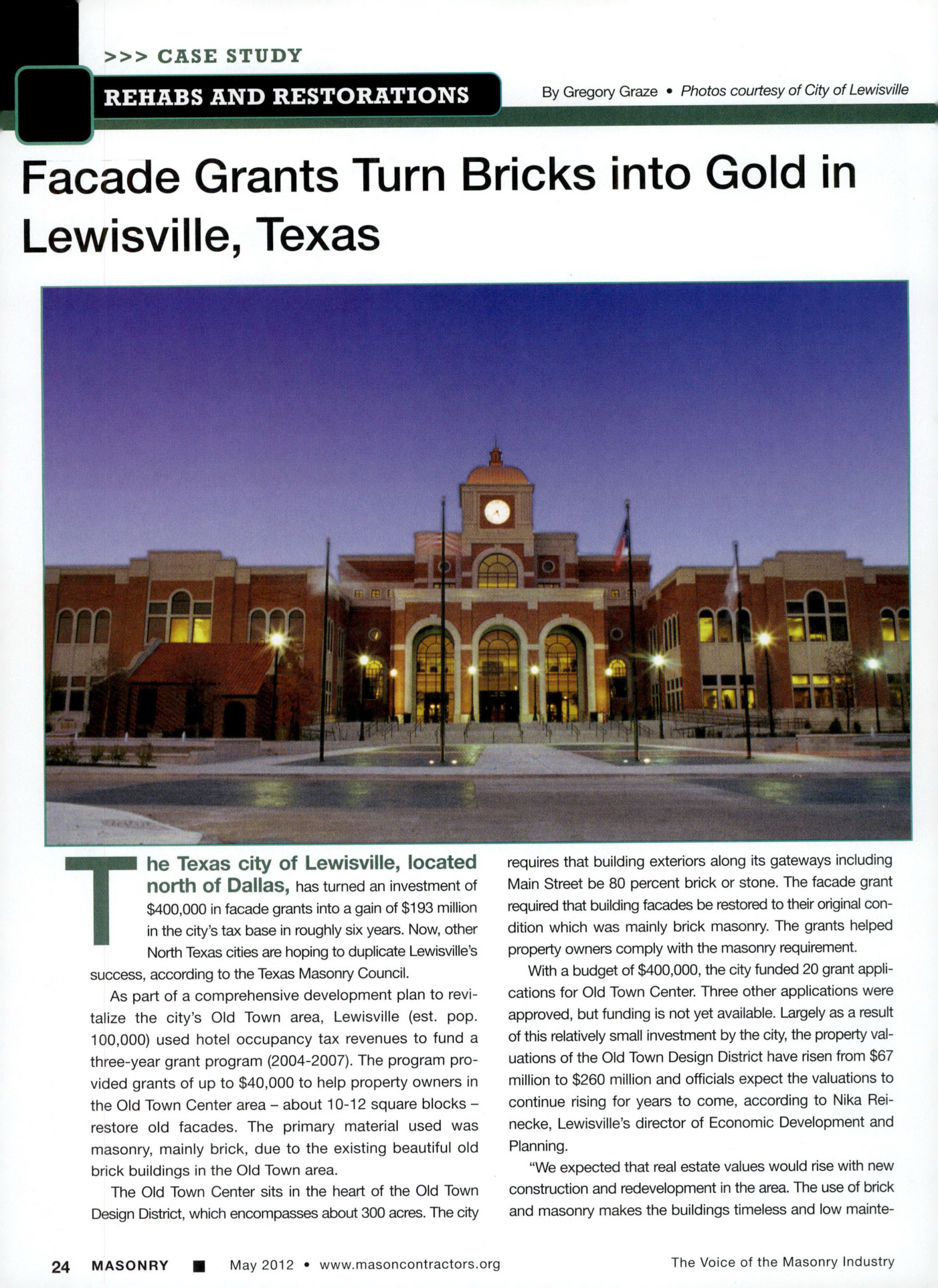 Masonry Magazine May 2012 Page. 26