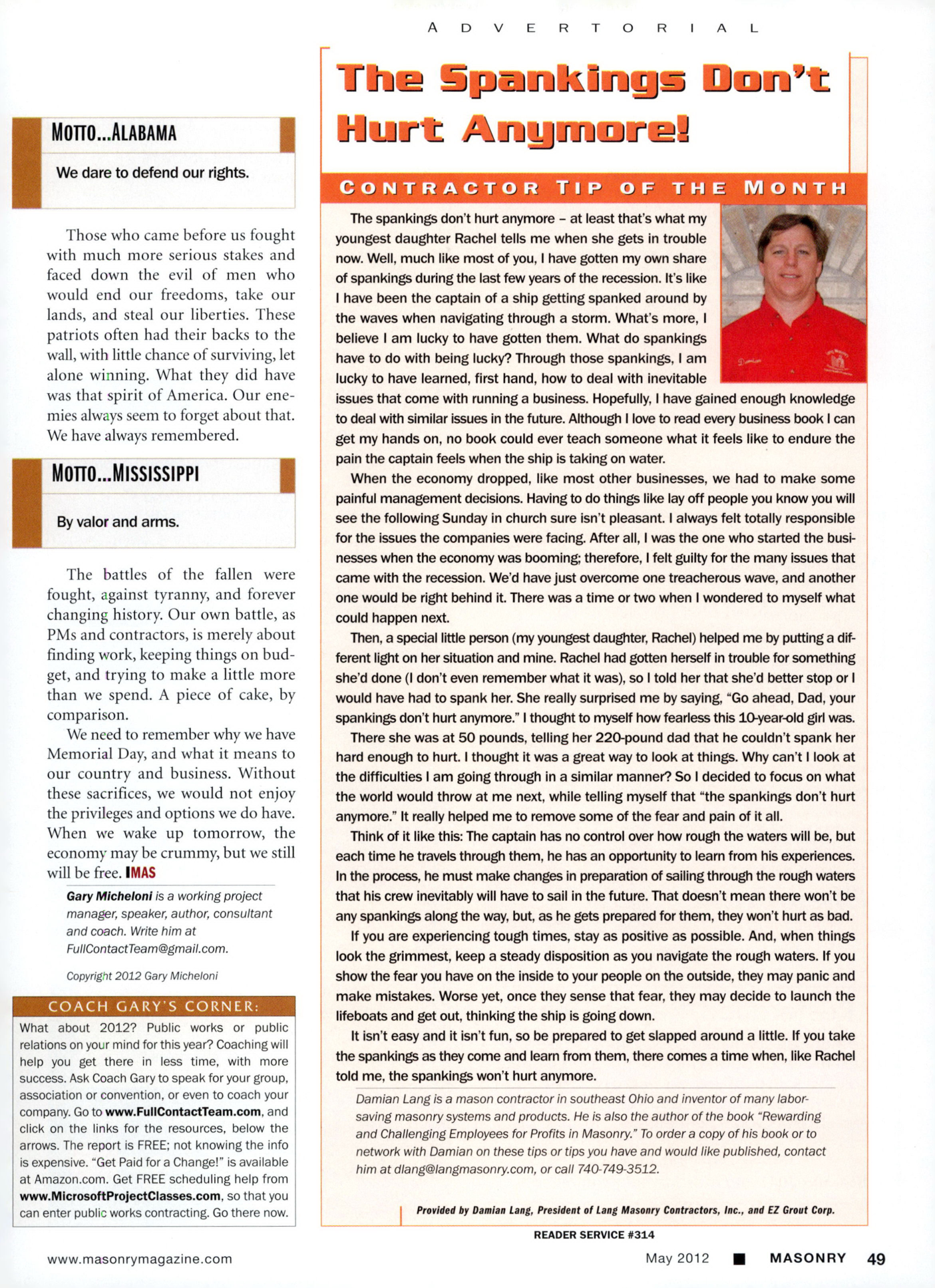 Masonry Magazine May 2012 Page. 51