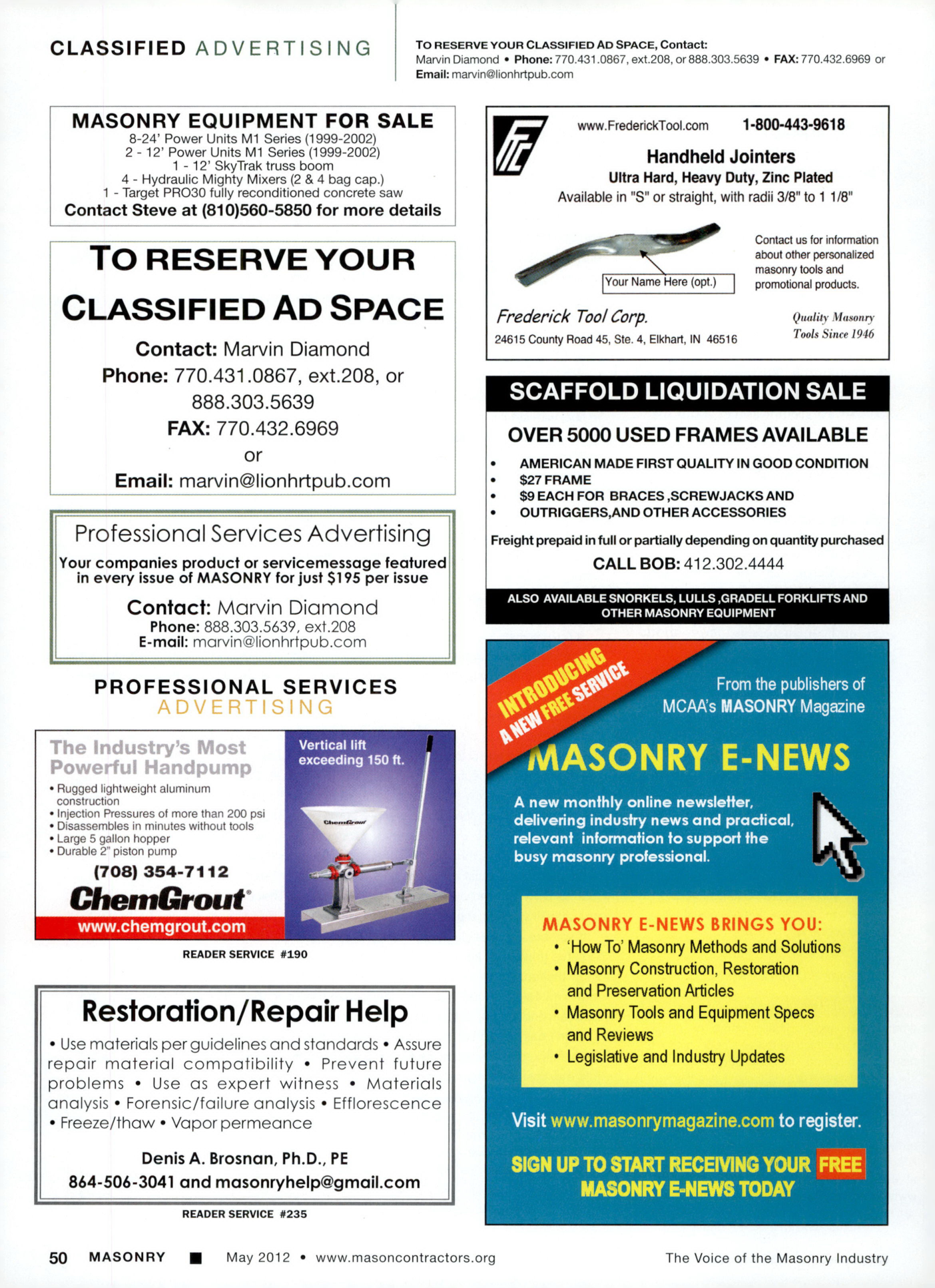 Masonry Magazine May 2012 Page. 52