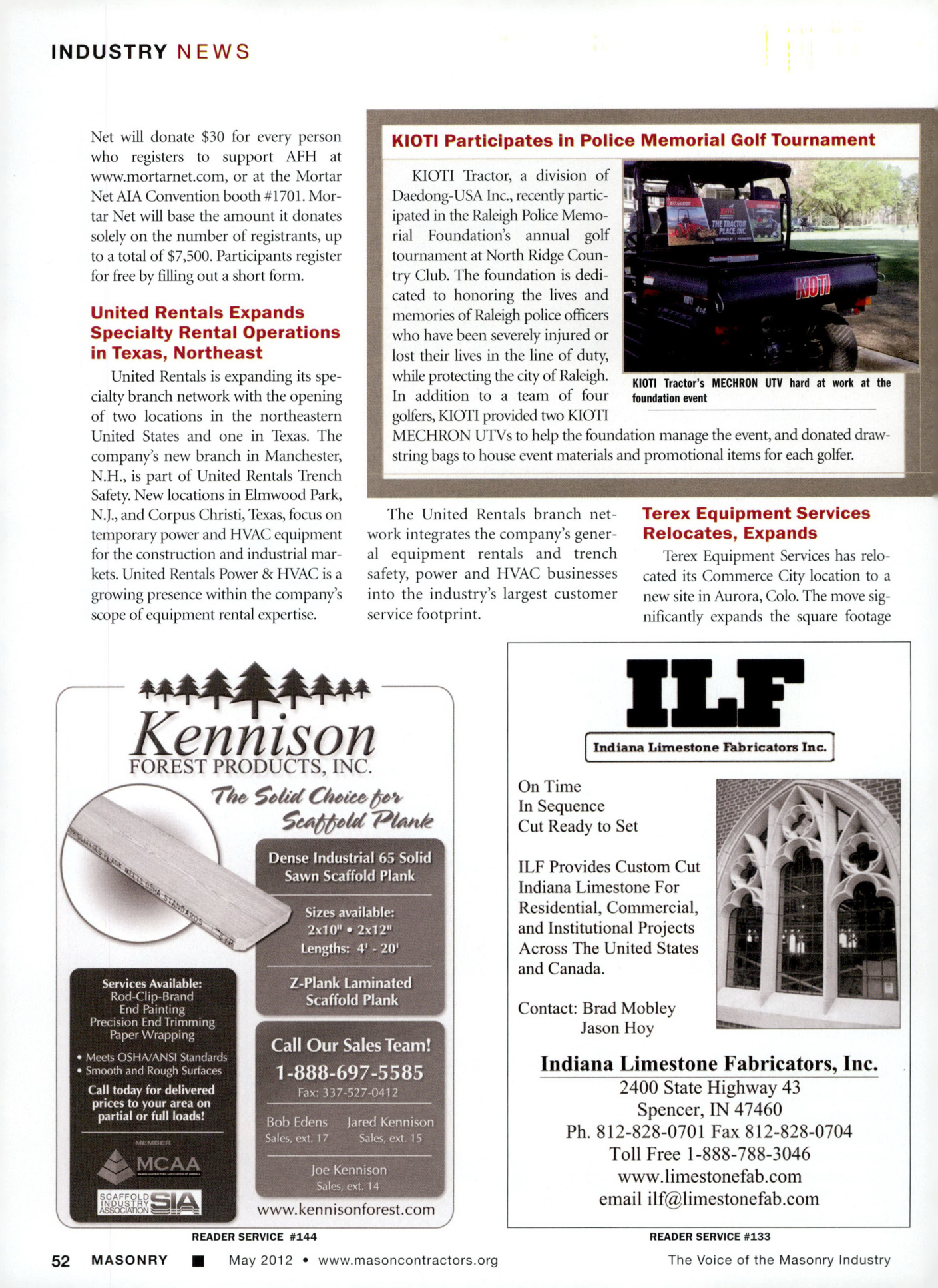Masonry Magazine May 2012 Page. 54
