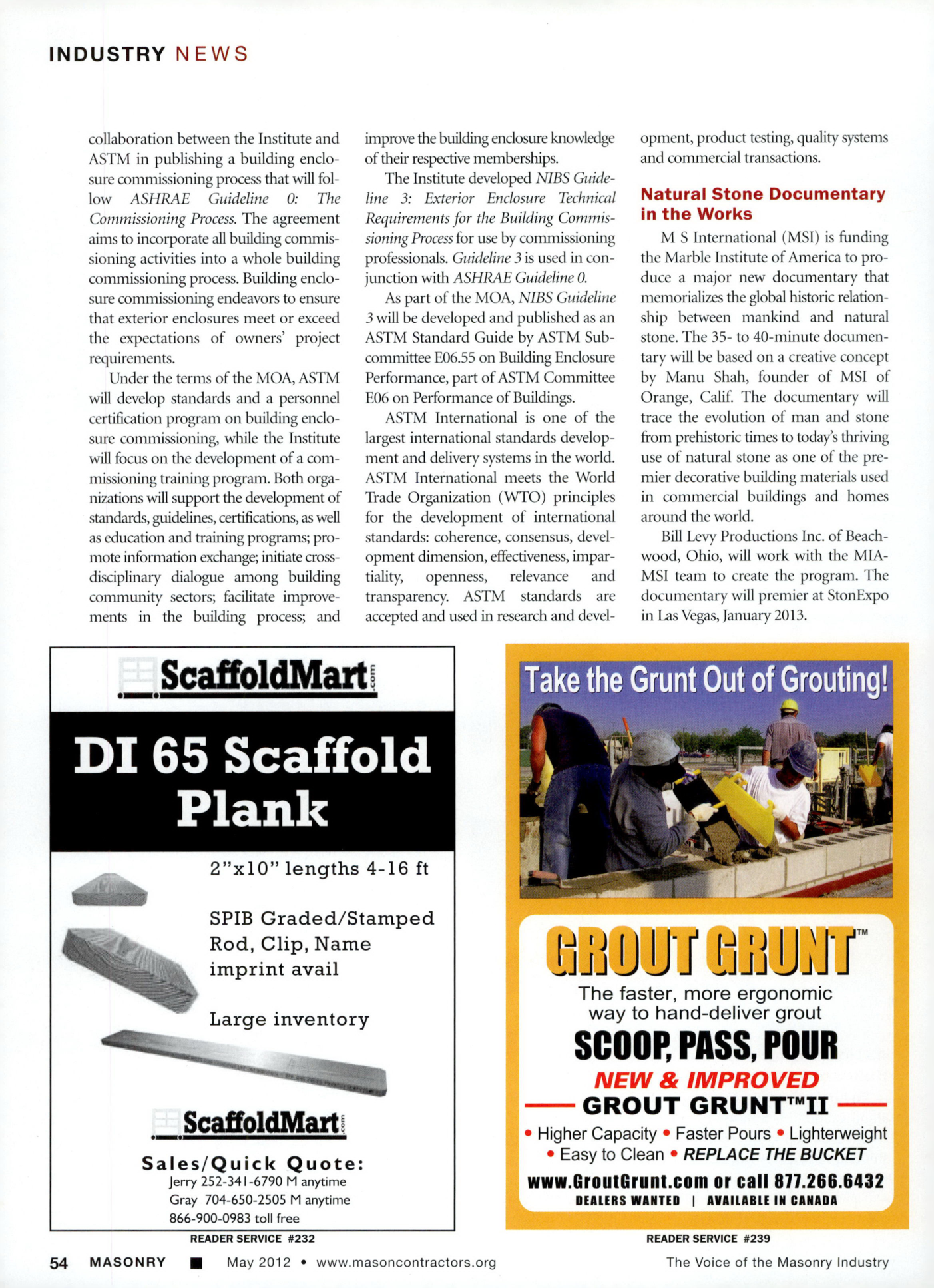 Masonry Magazine May 2012 Page. 56