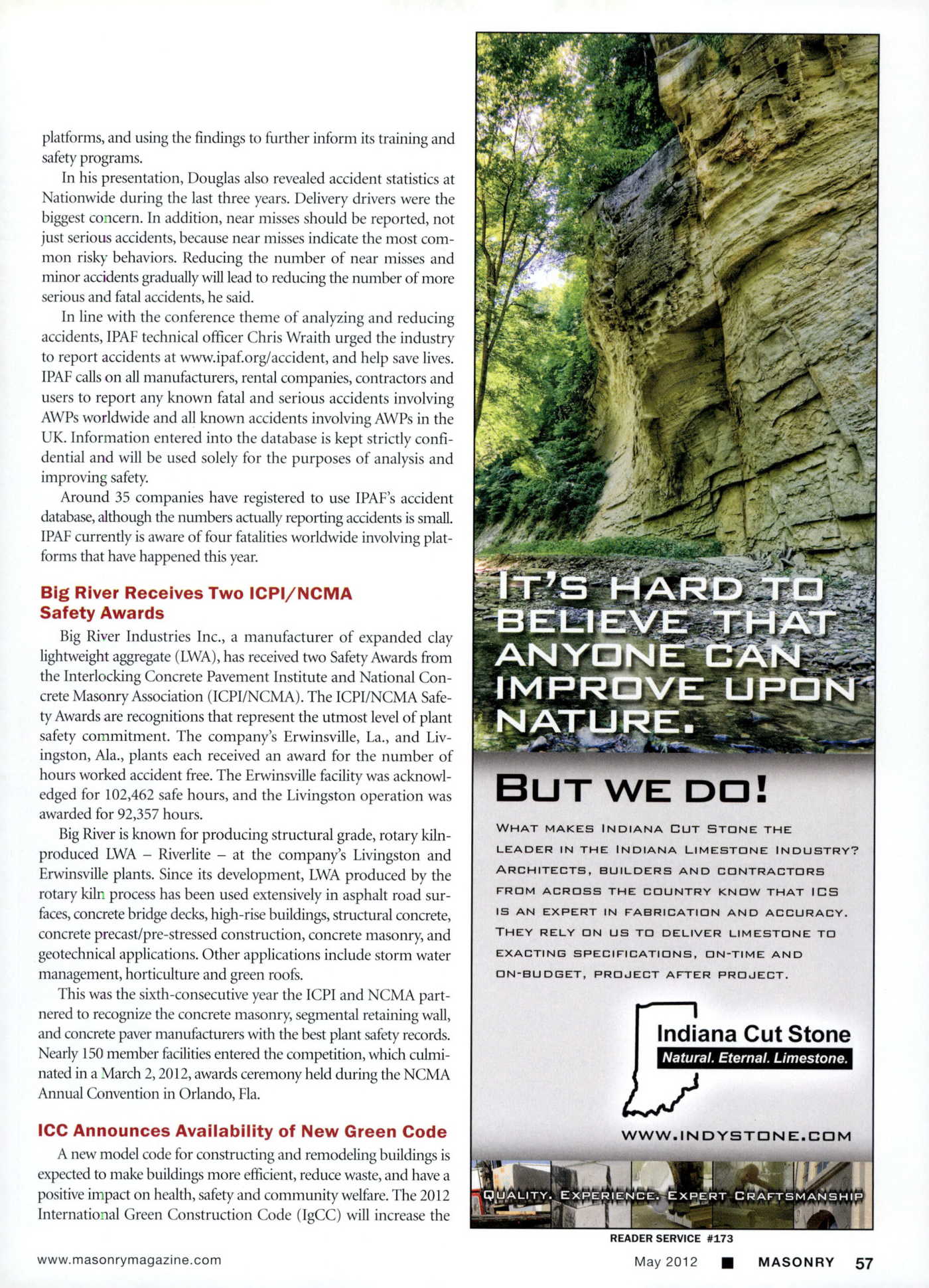 Masonry Magazine May 2012 Page. 59