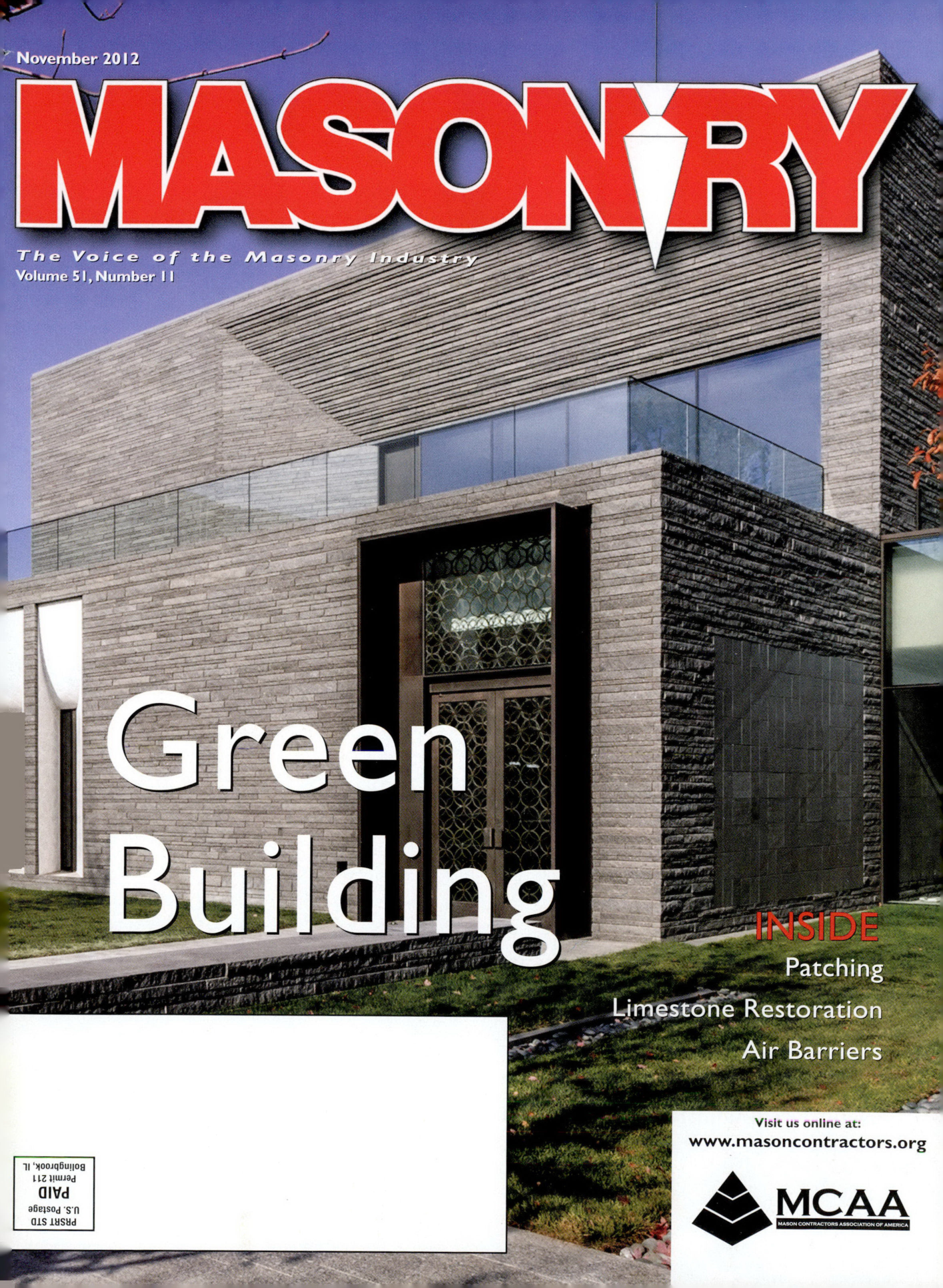 Masonry Magazine November 2012 Page. 1