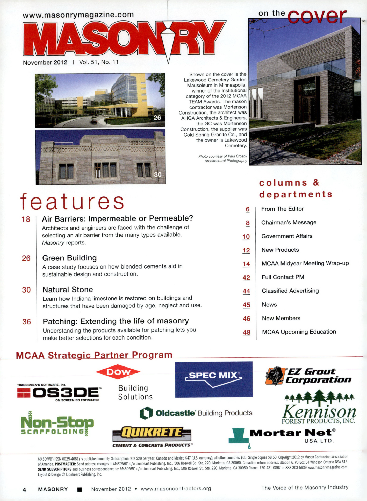 Masonry Magazine November 2012 Page. 6